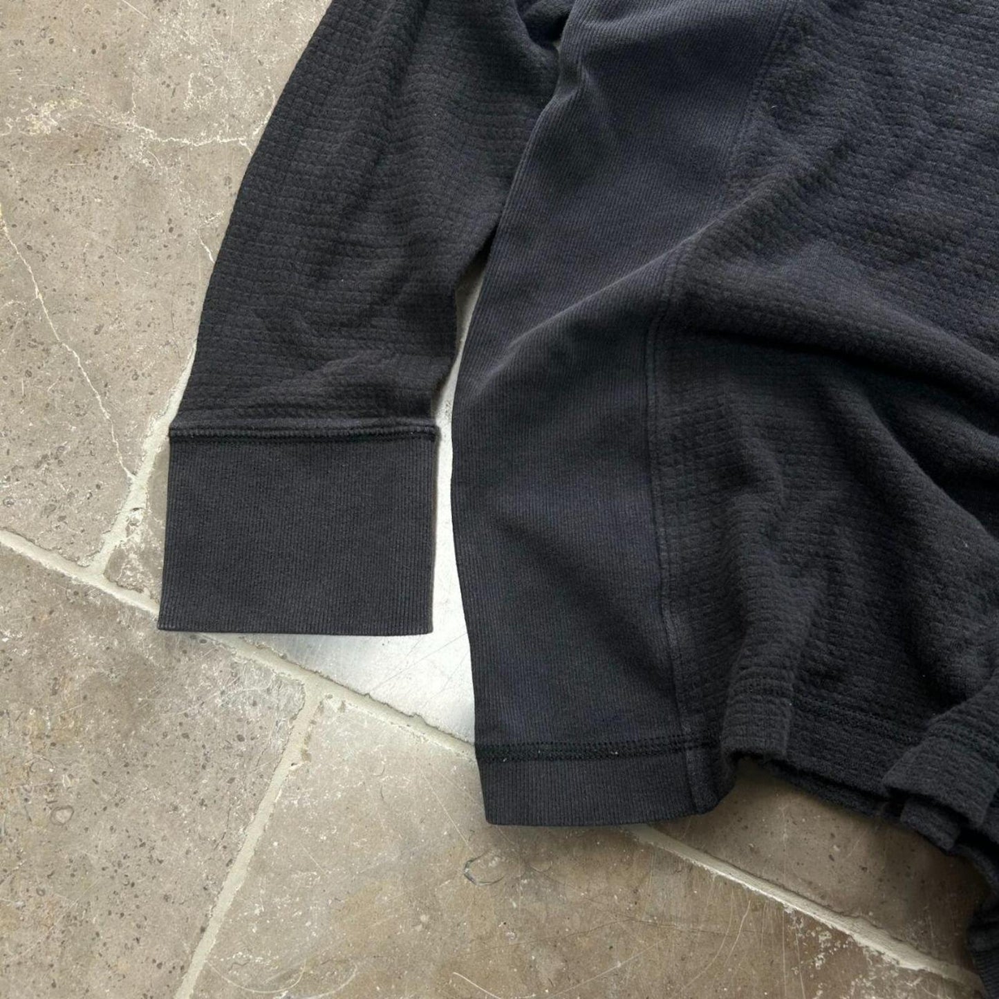 Burberry Black Label Nova Check Waffle Henley T Shirt S
