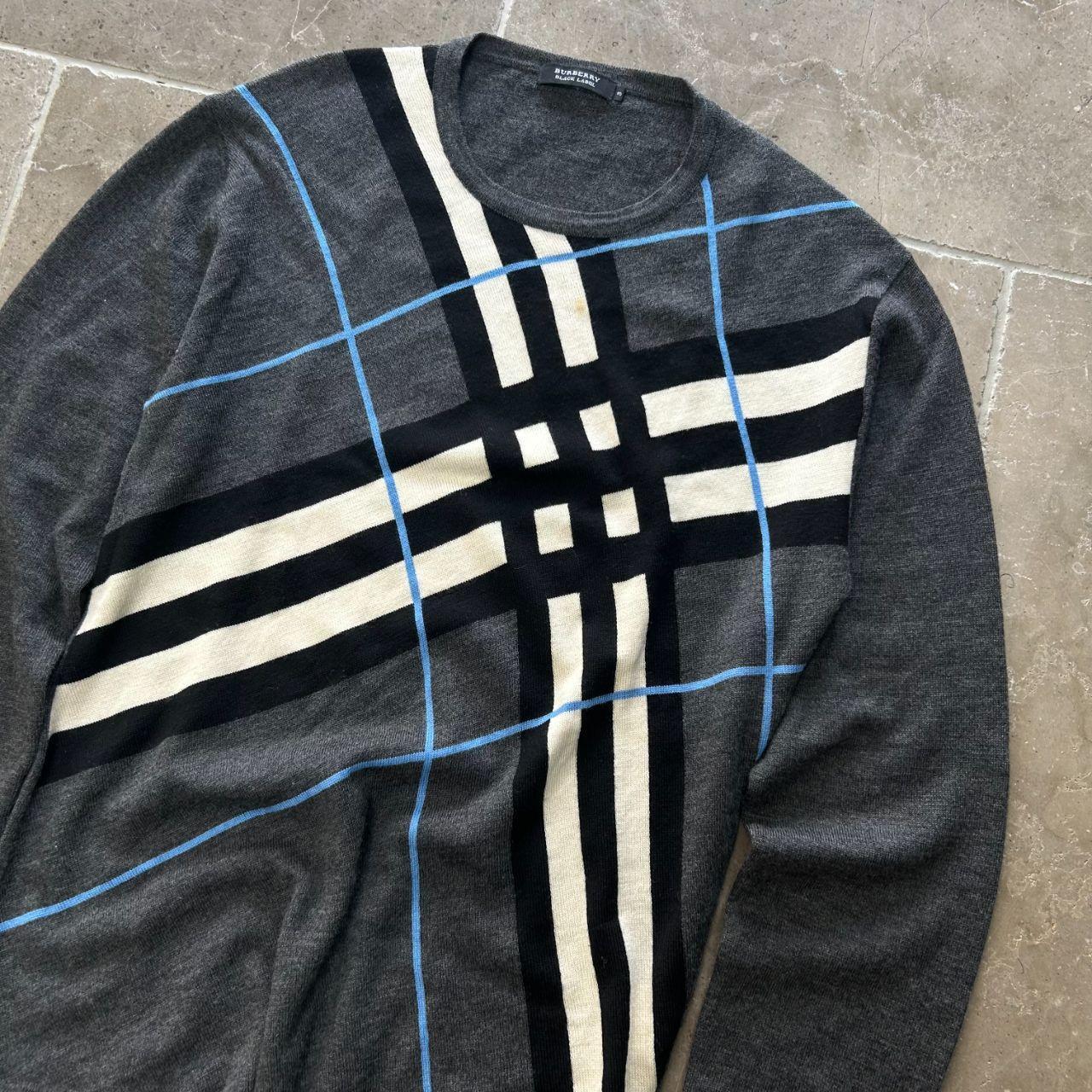 Burberry Black Label Nova Check Knit Lightweight Jumper M