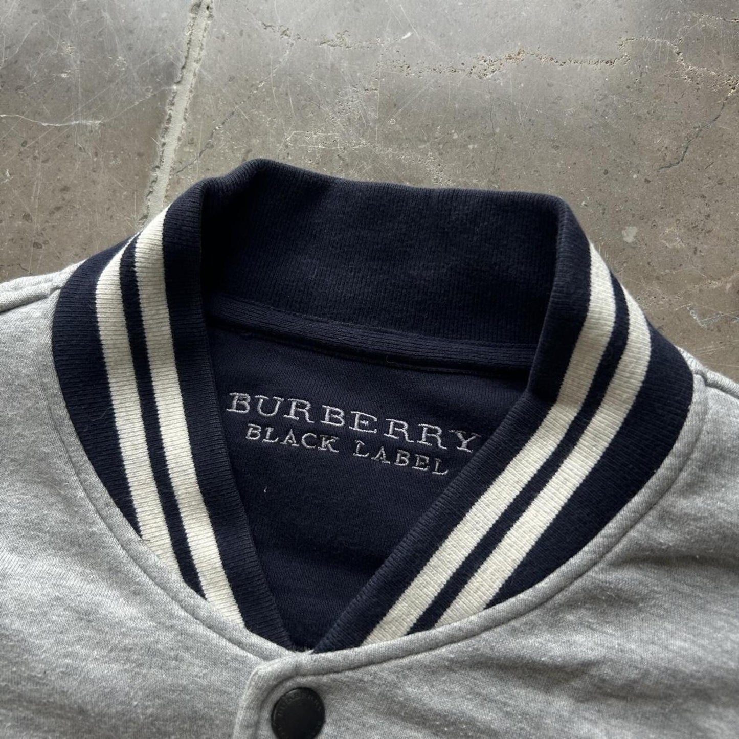 Burberry Black Label Varsity Jacket Grey M