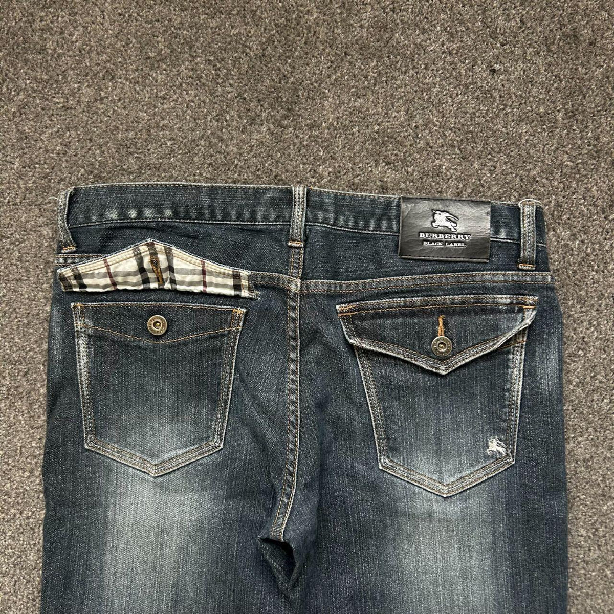 Vintage Burberry Black Label Bootcut Jeans W30 L30