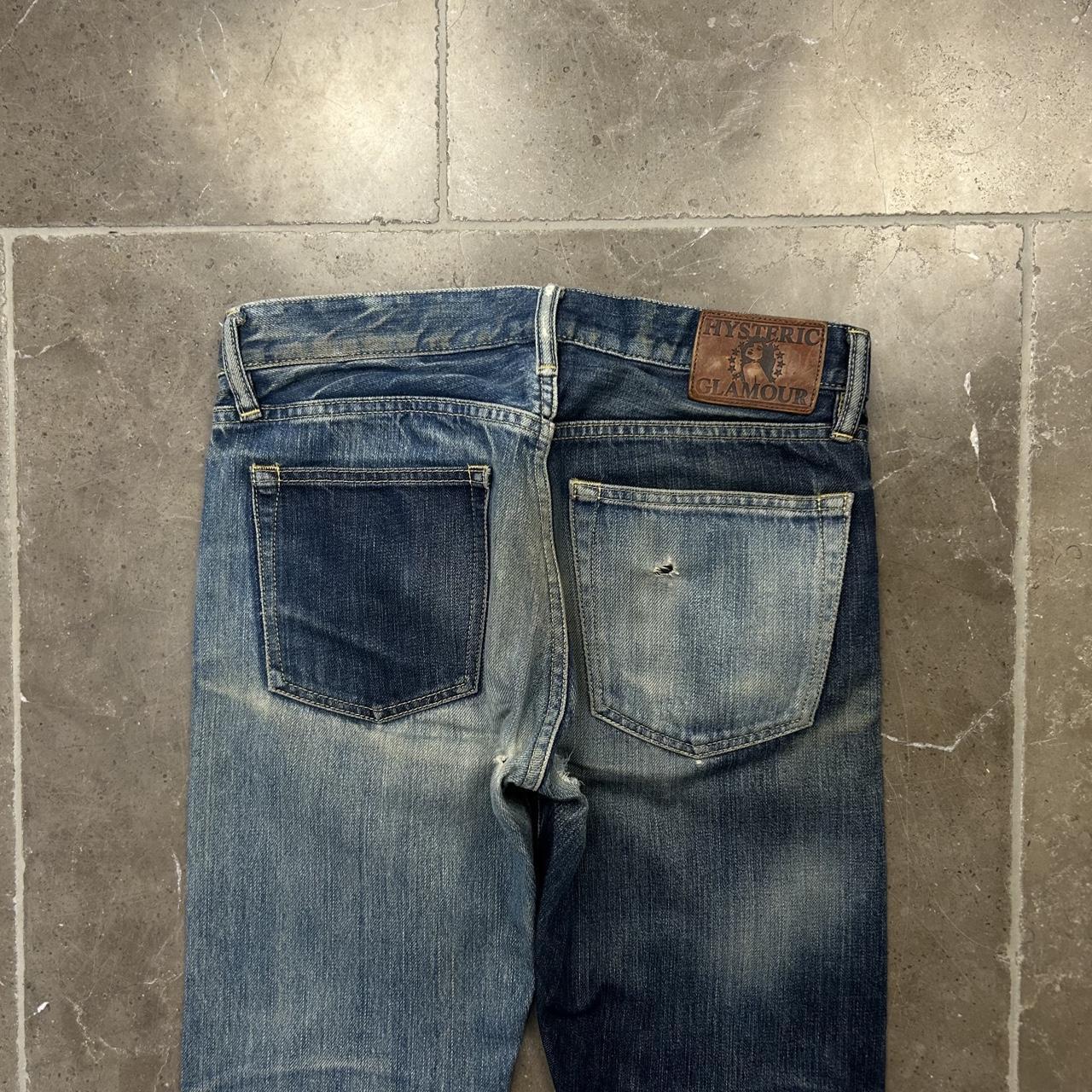Hysteric Glamour Slim Skinny Studded Two Tone Selvage Denim Jeans W28 L32