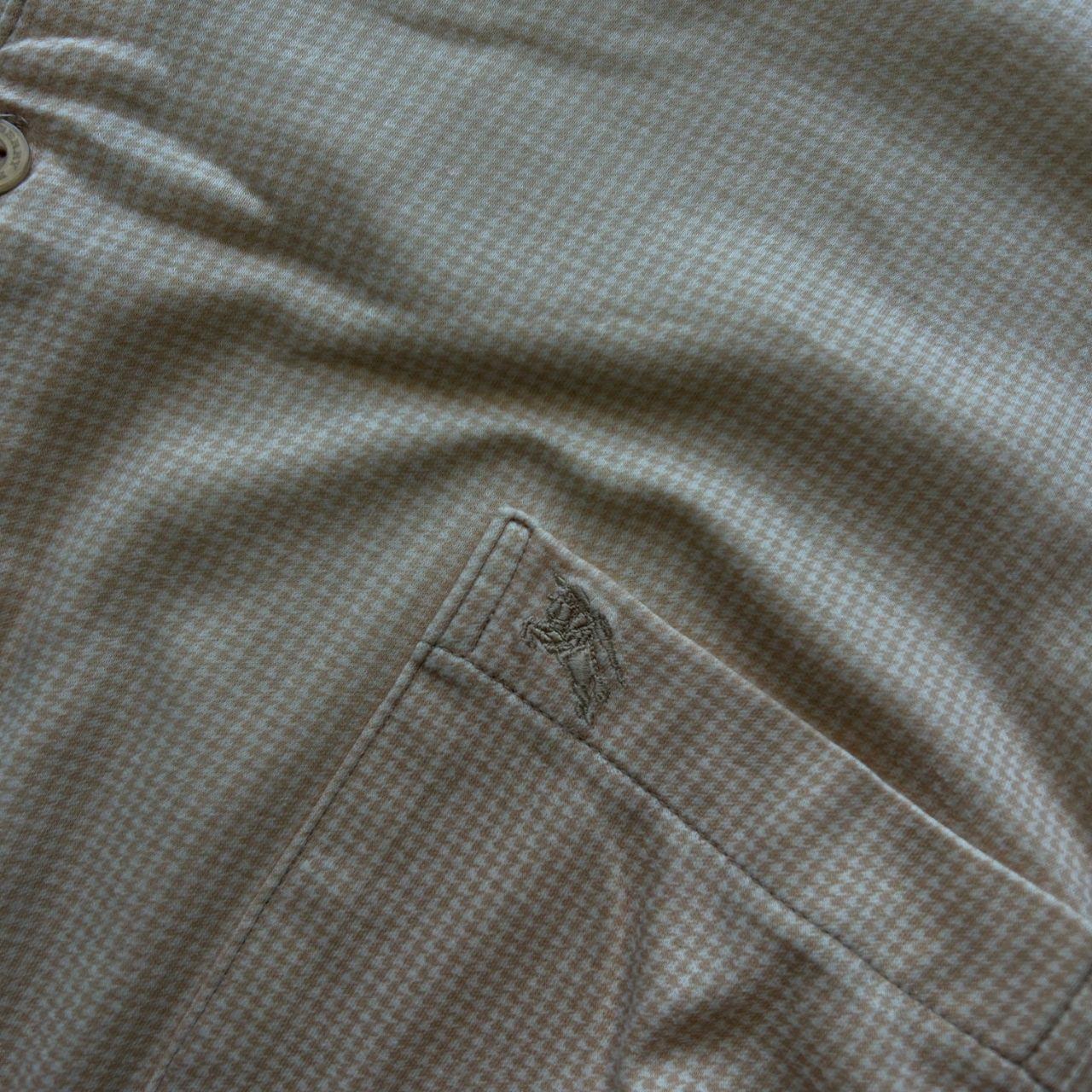 Burberry London Houndstooth Check Henley T Shirt M