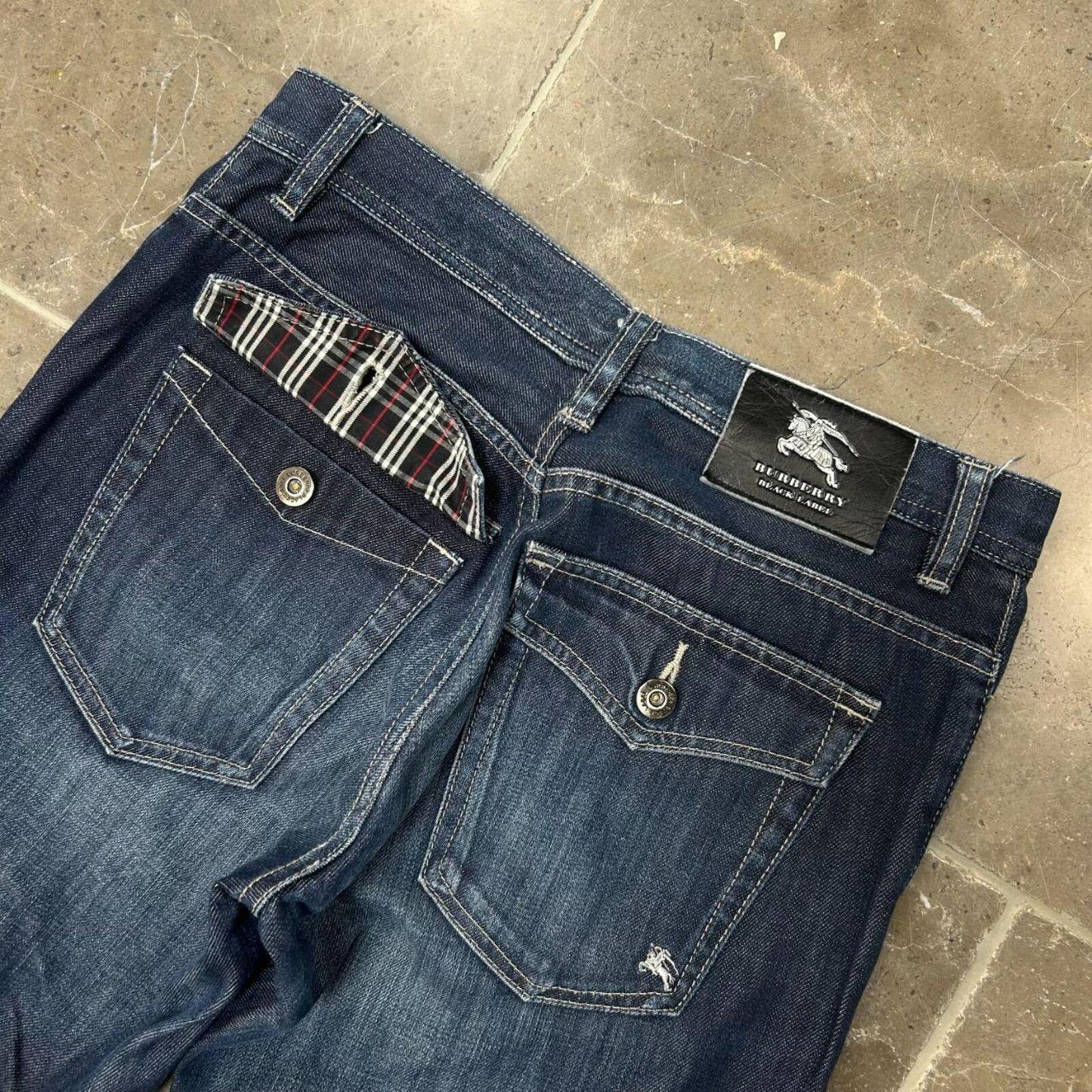 Vintage Burberry Black Label Relaxed Bootcut Jeans W28 L28