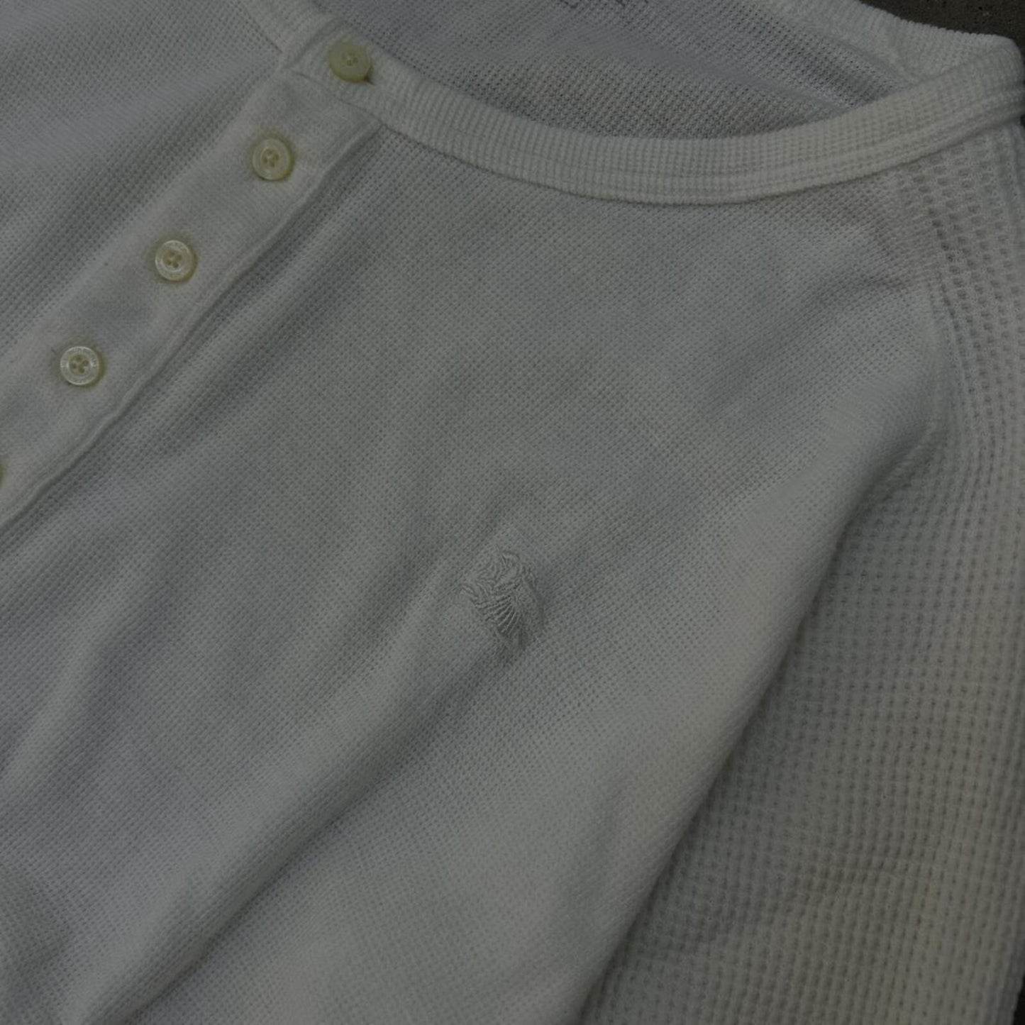 Burberry Black Label Nova Check Waffle Henley T Shirt S