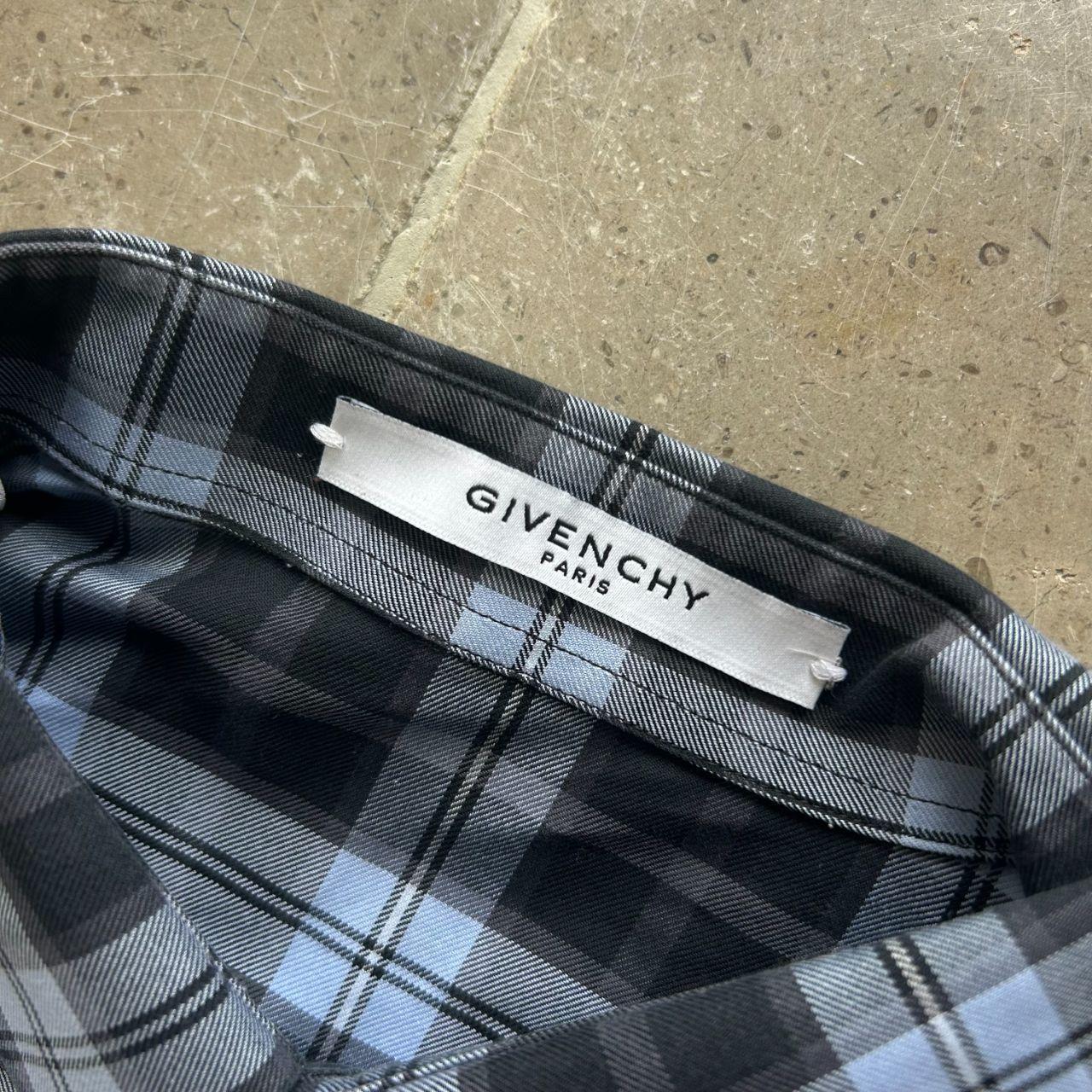 Givenchy Plaid Star Long Sleeve Shirt Size 40 / S
