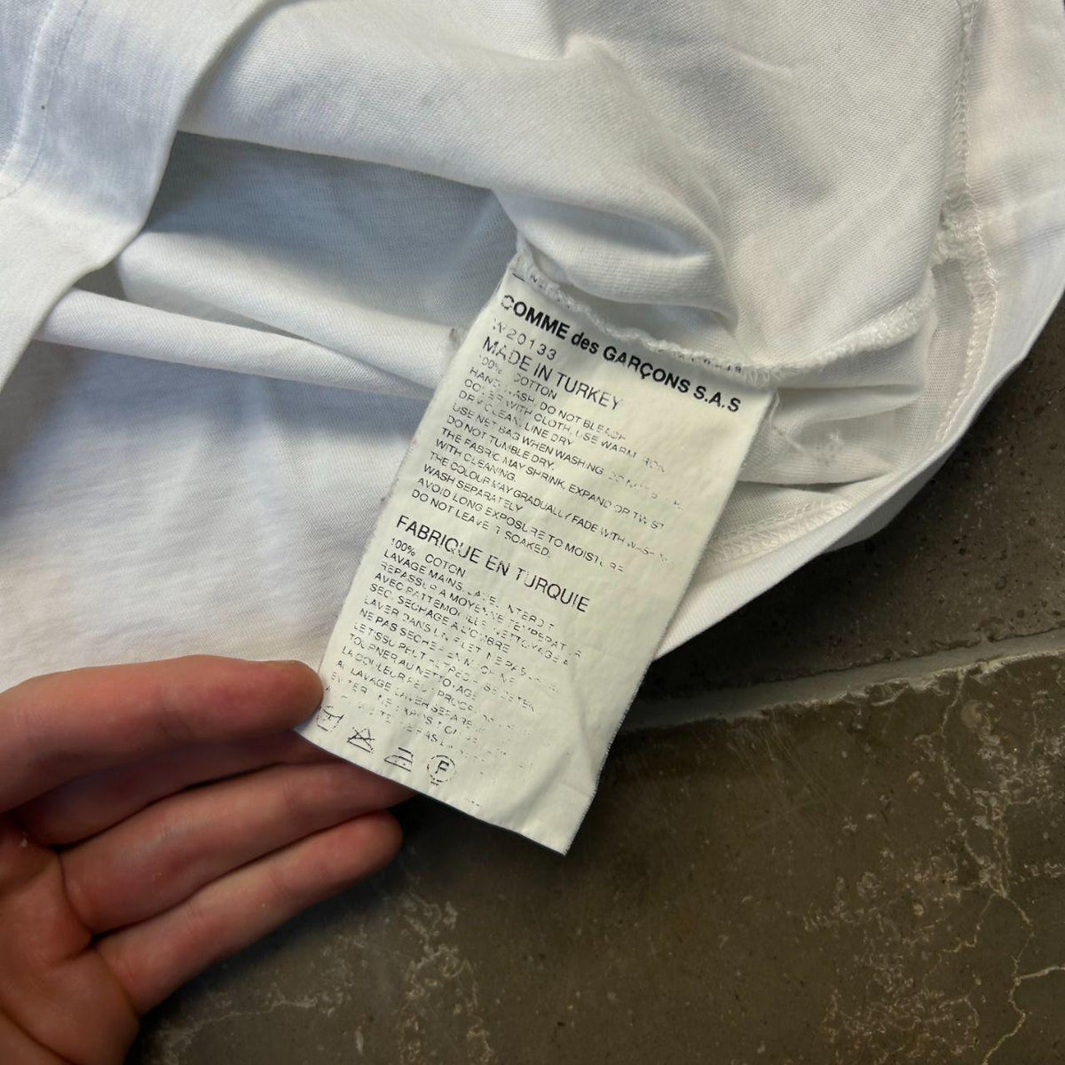 Comme des Garcons SHIRT Striped Long Sleeve Shirt S