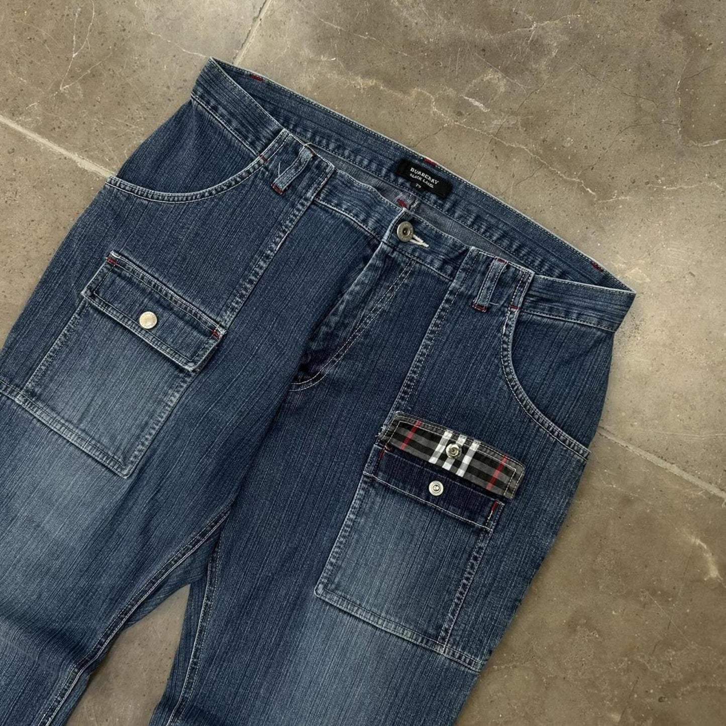 Vintage Burberry Black Label Relaxed Straight Jeans W30 L29