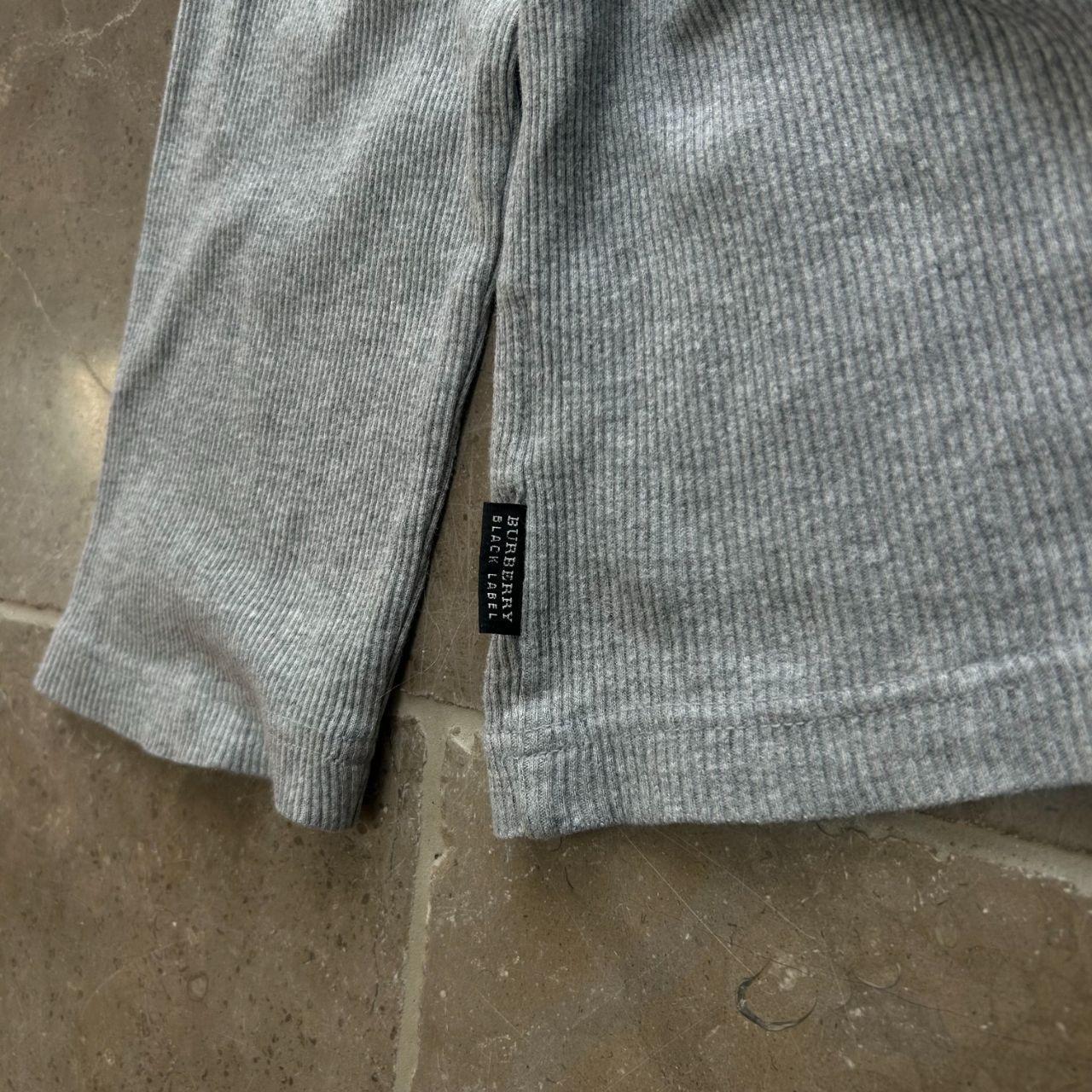 Burberry Black Label Ribbed Henley T Shirt M