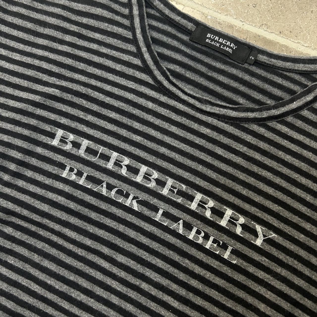 Burberry Black Label Striped Short Sleeve T Shirt 2
