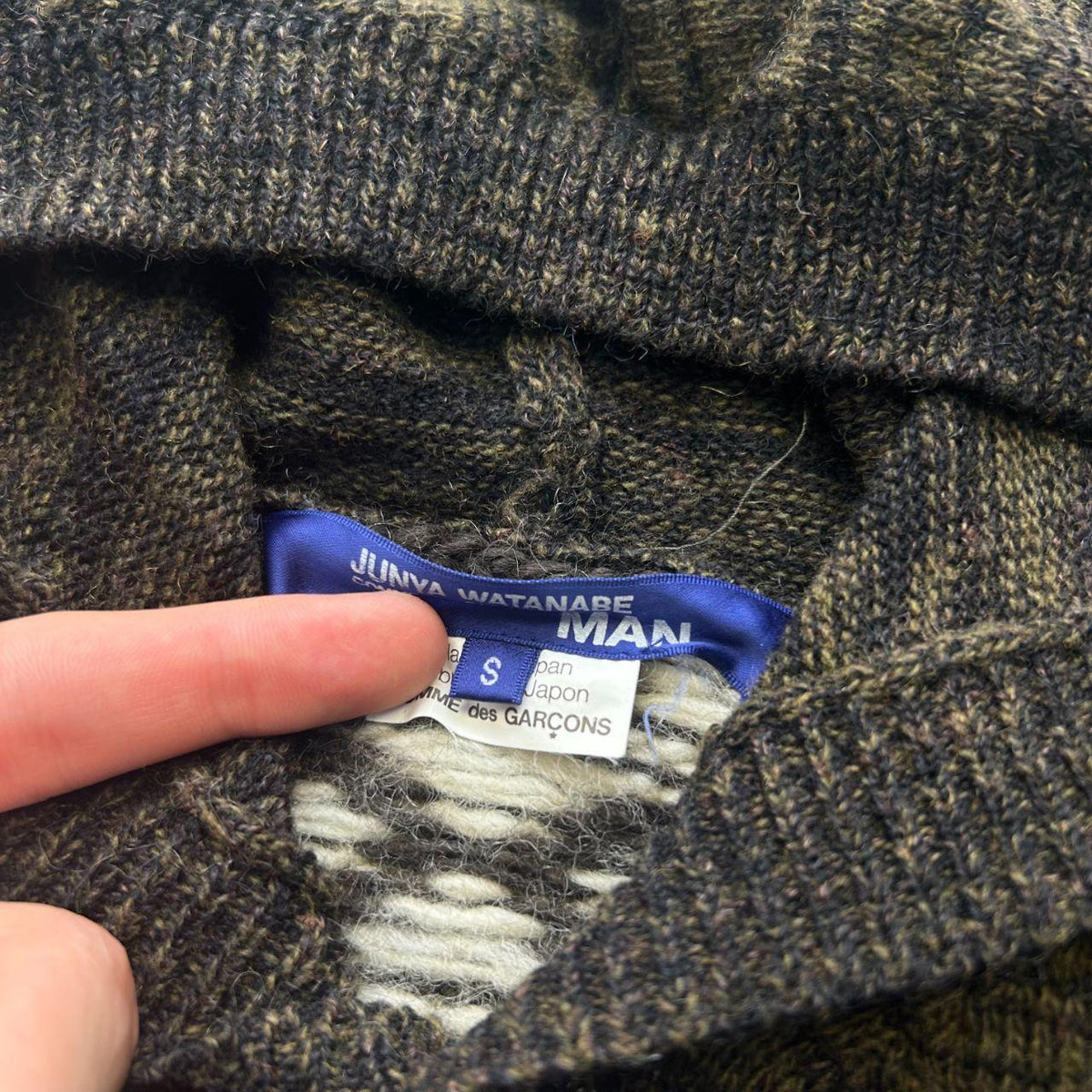 Comme des Garcons Junya Watanabe Man Knit Hoodie S