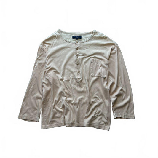 Burberry London Houndstooth Check Henley T Shirt M
