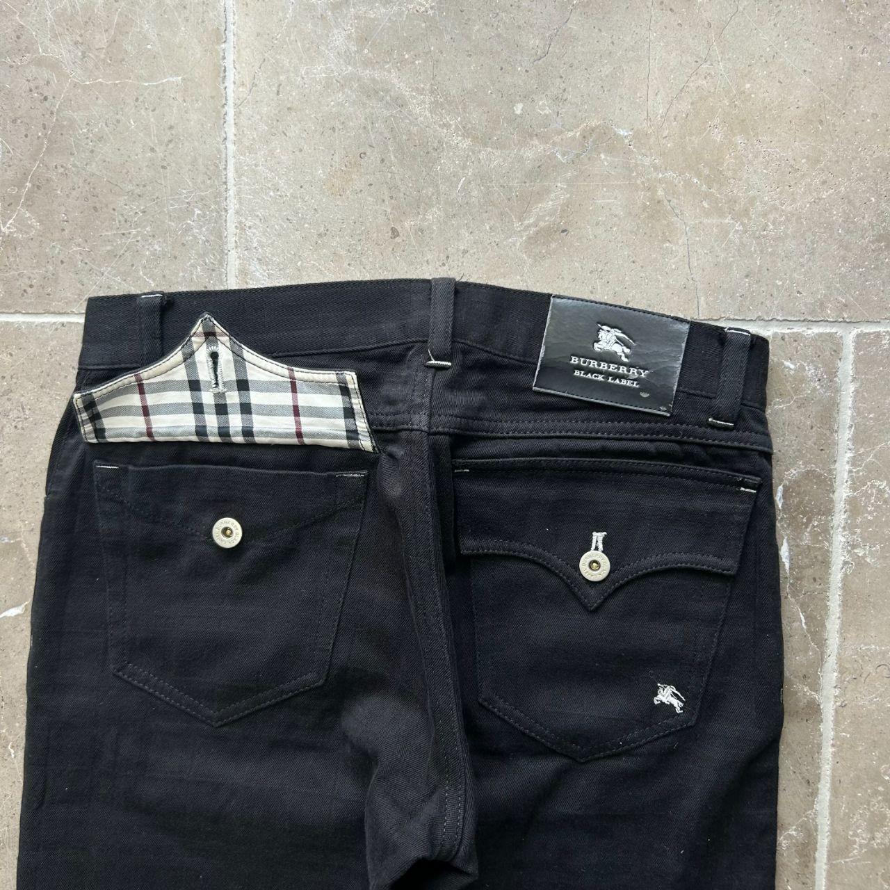 Vintage Burberry Black Label Shadow Check Jeans W30 L28