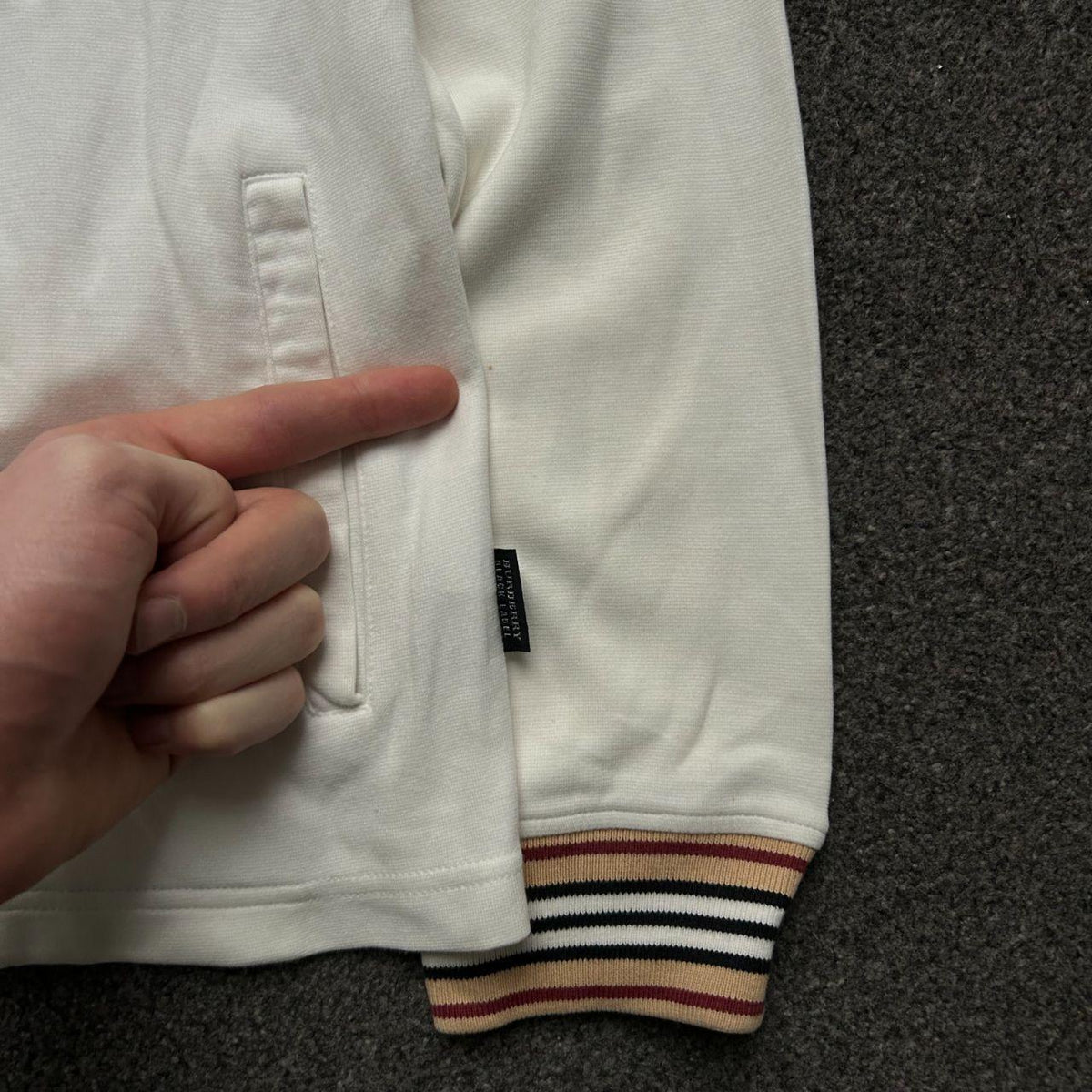 Burberry Black Label Zip Up Track Jacket Jumper S