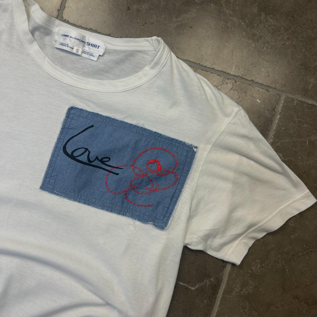Womens Comme Des Garcons Shirt Patch T-Shirt S