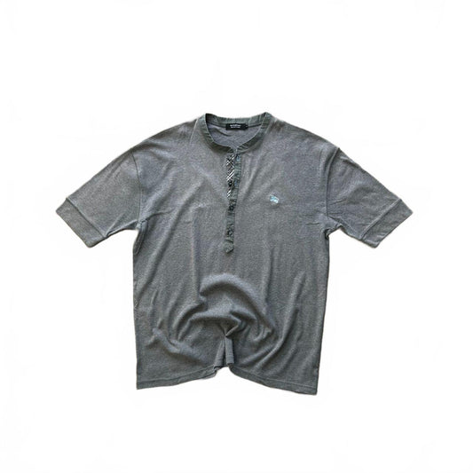 Burberry Black Label Nova Check Henley T Shirt M