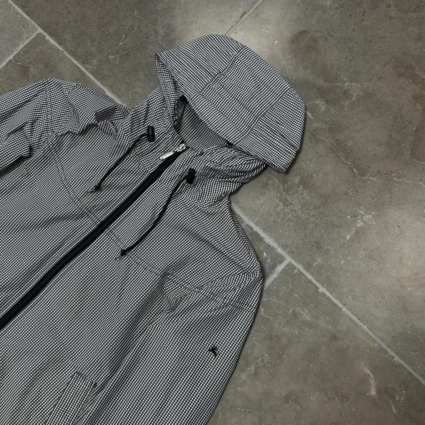 Burberry Black Label Gingham Check Windbreaker Jacket S