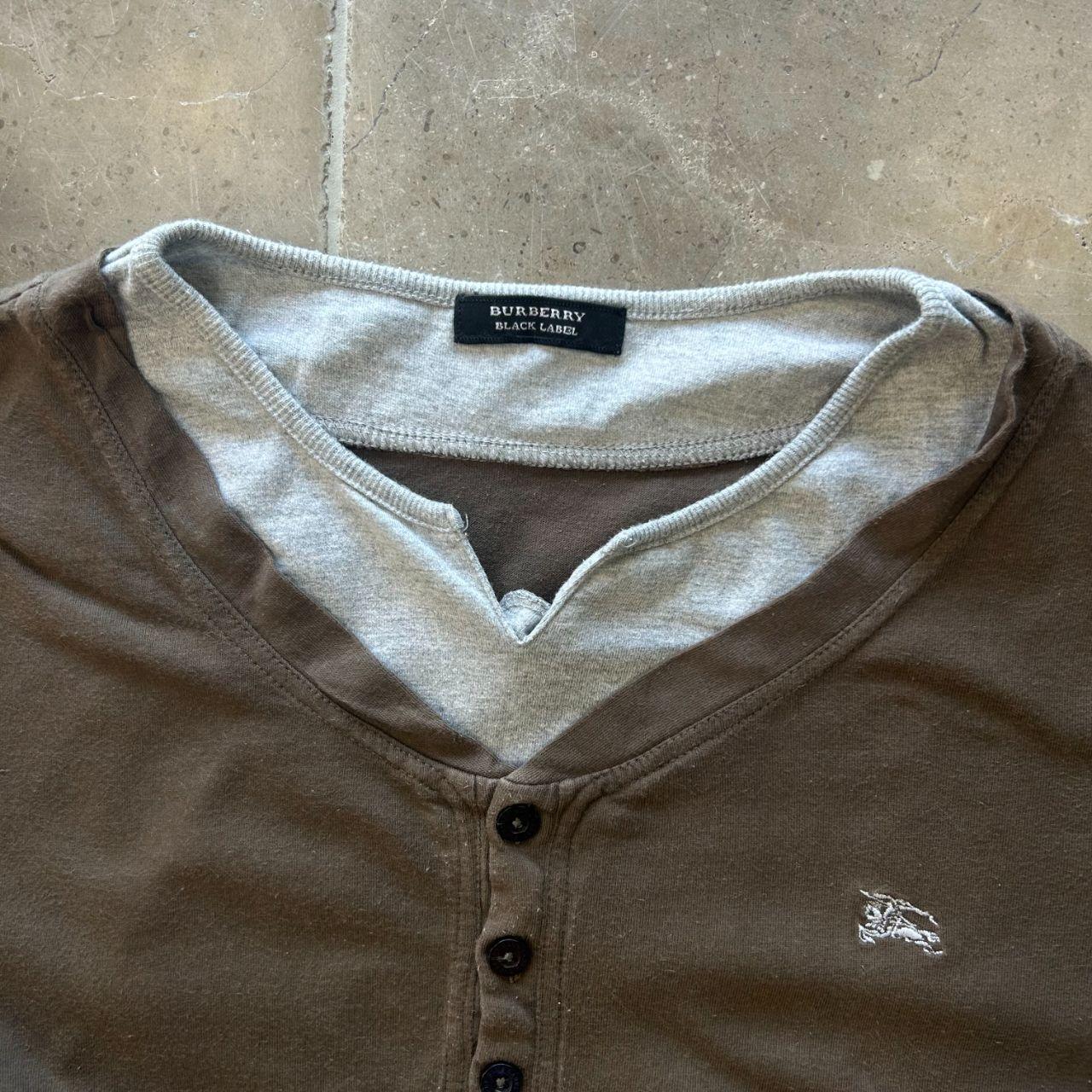 Burberry Black Label Layered Henley T Shirt M