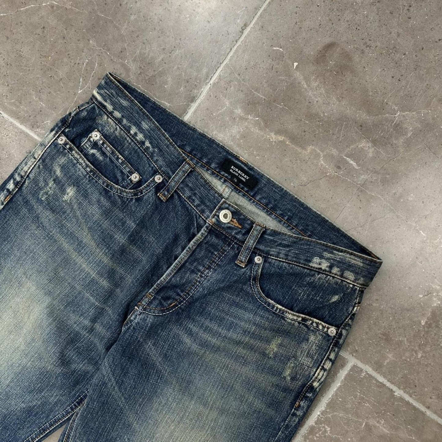 Vintage Burberry Black Label Relaxed Straight Jeans W30 L32
