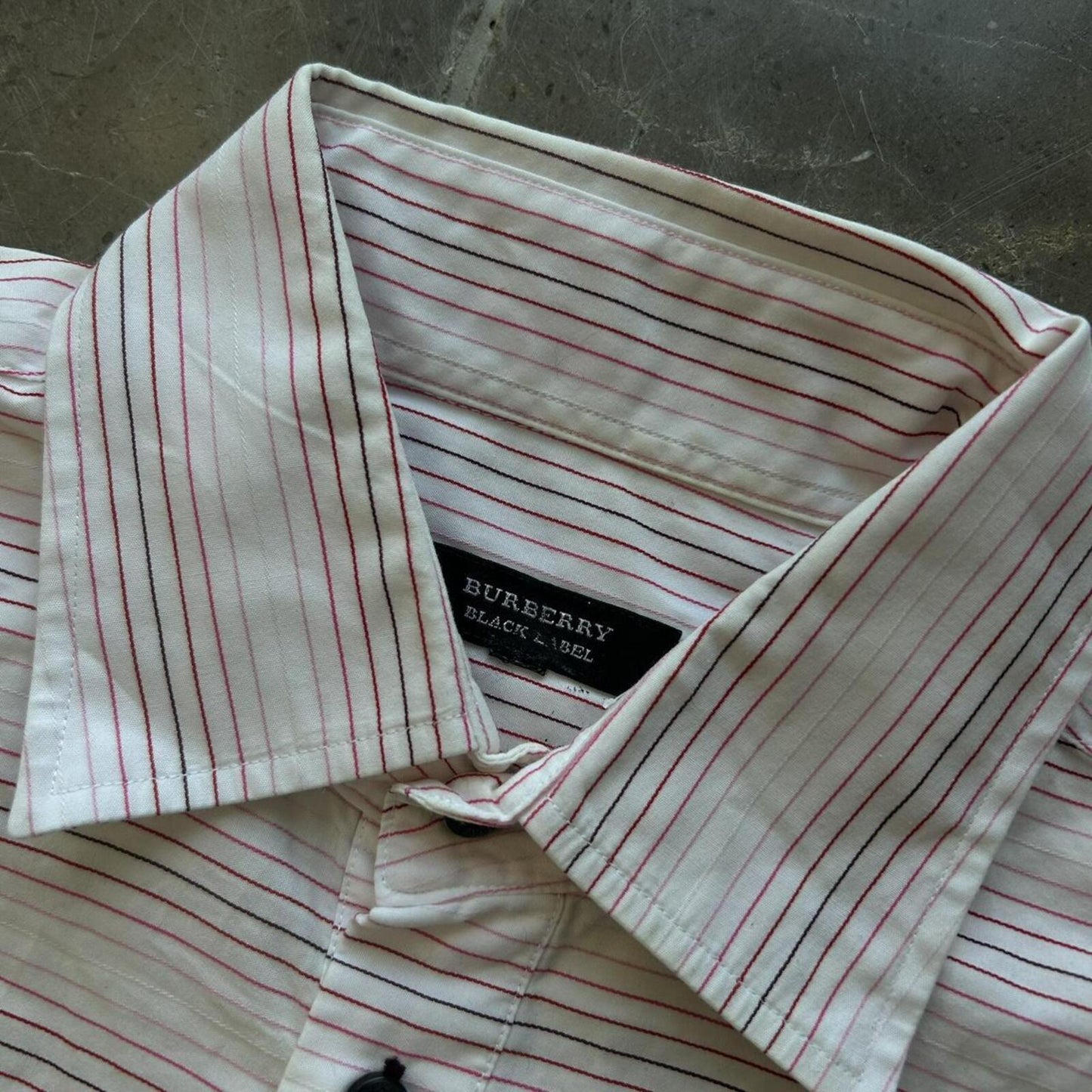 Burberry Black Label Striped Polo Shirt M