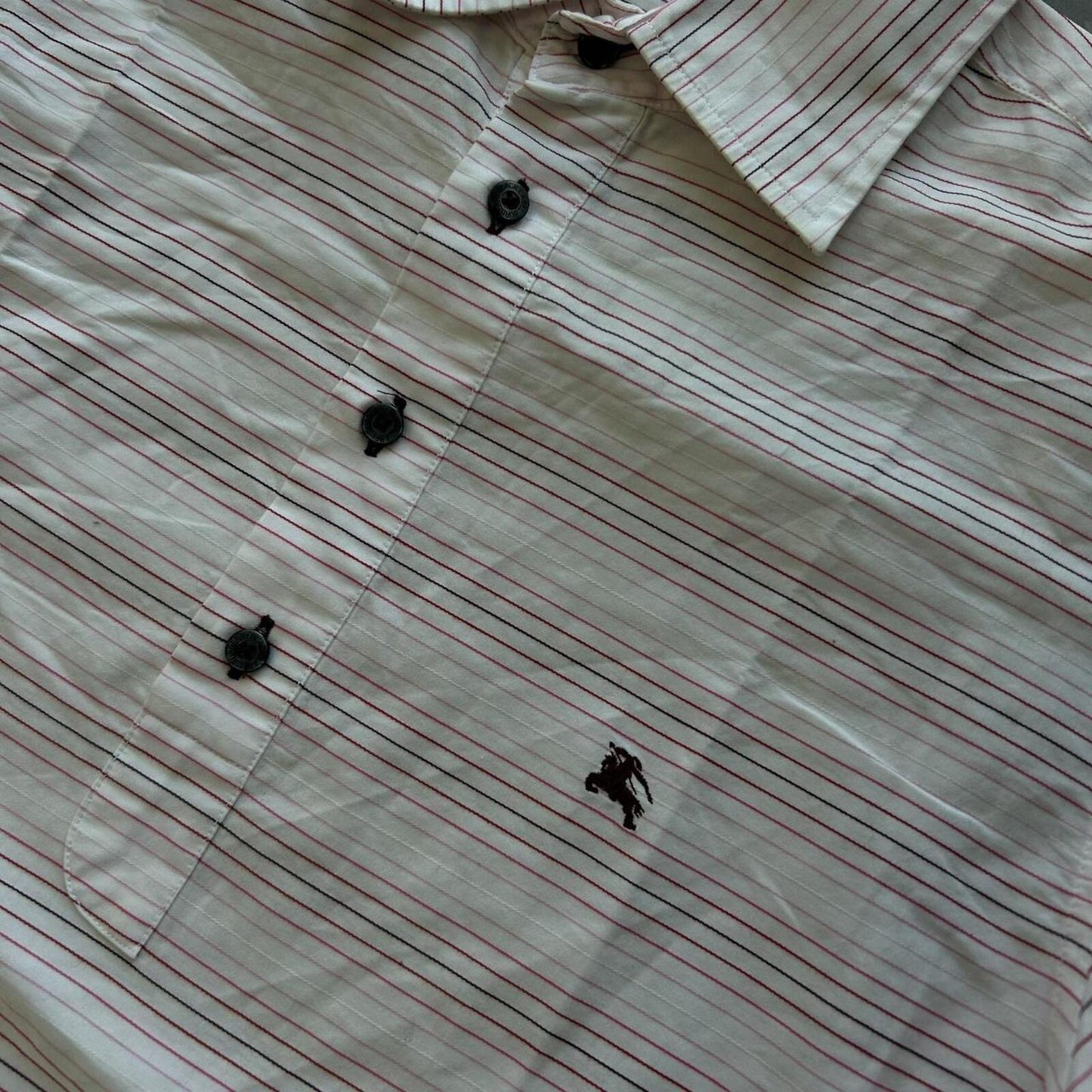 Burberry Black Label Striped Polo Shirt M