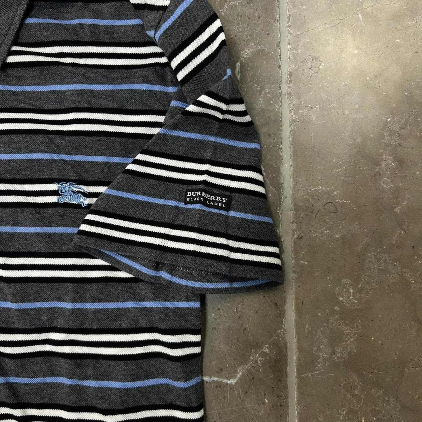 Burberry Black Label Striped Polo Shirt S