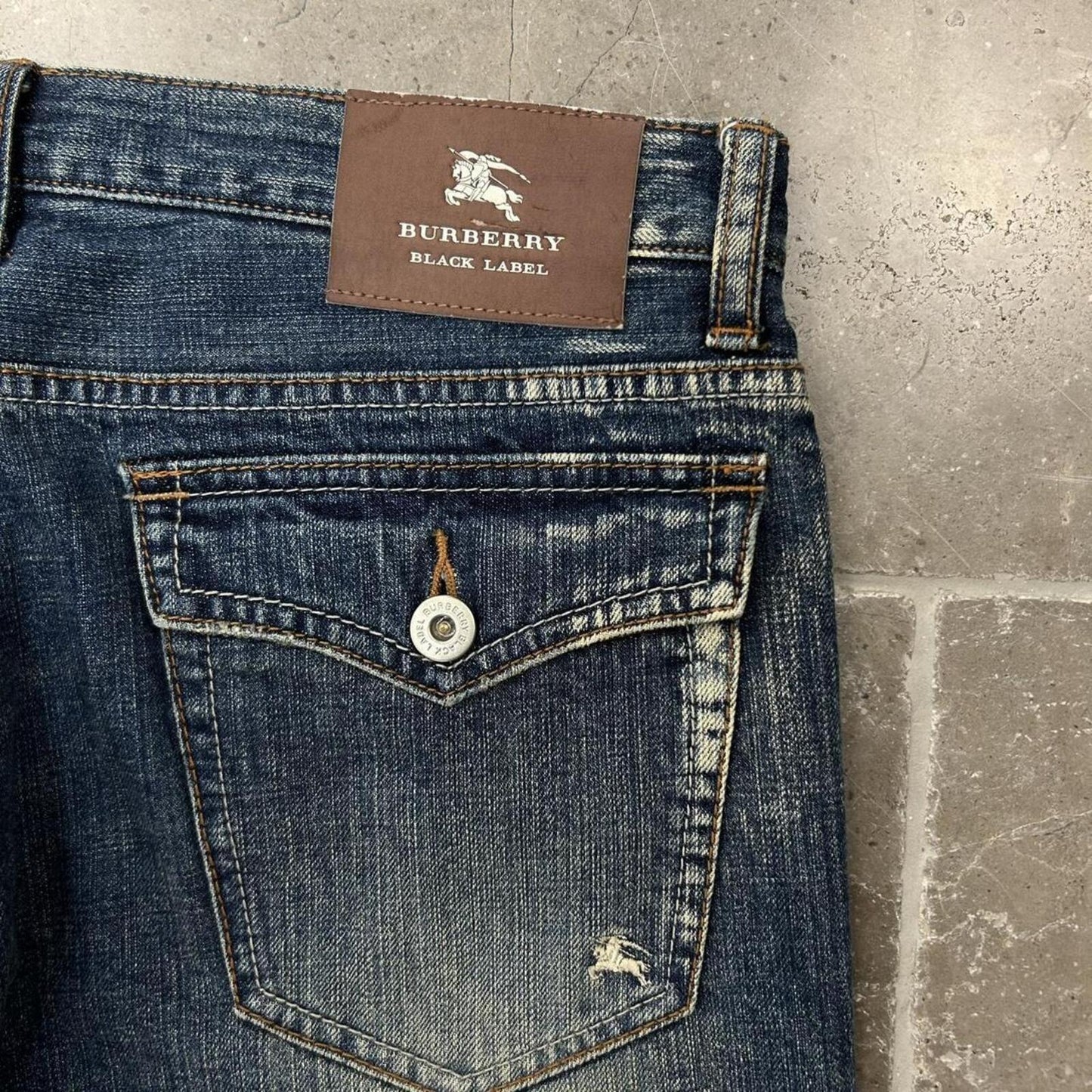 Vintage Burberry Black Label Relaxed Straight Jeans W30 L32