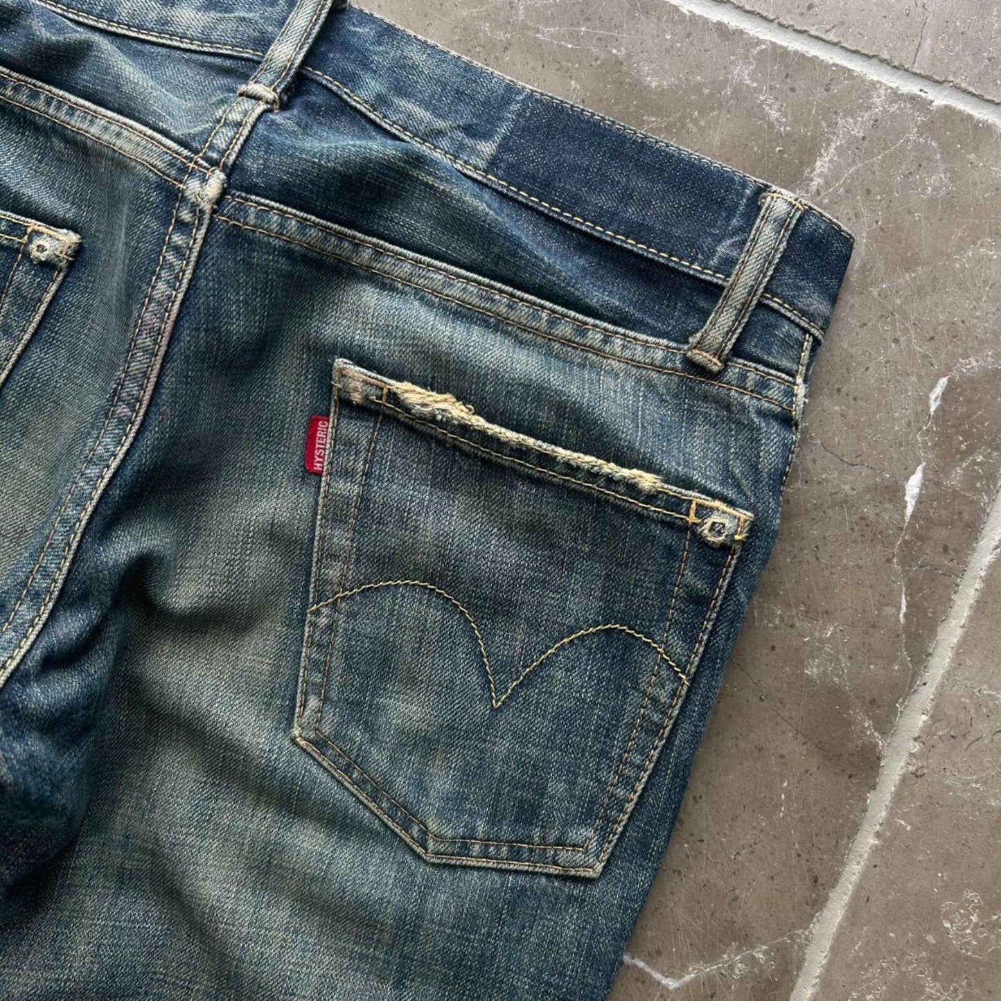 Hysteric Glamour Skinny Studded Ripped Denim Jeans W29 L32