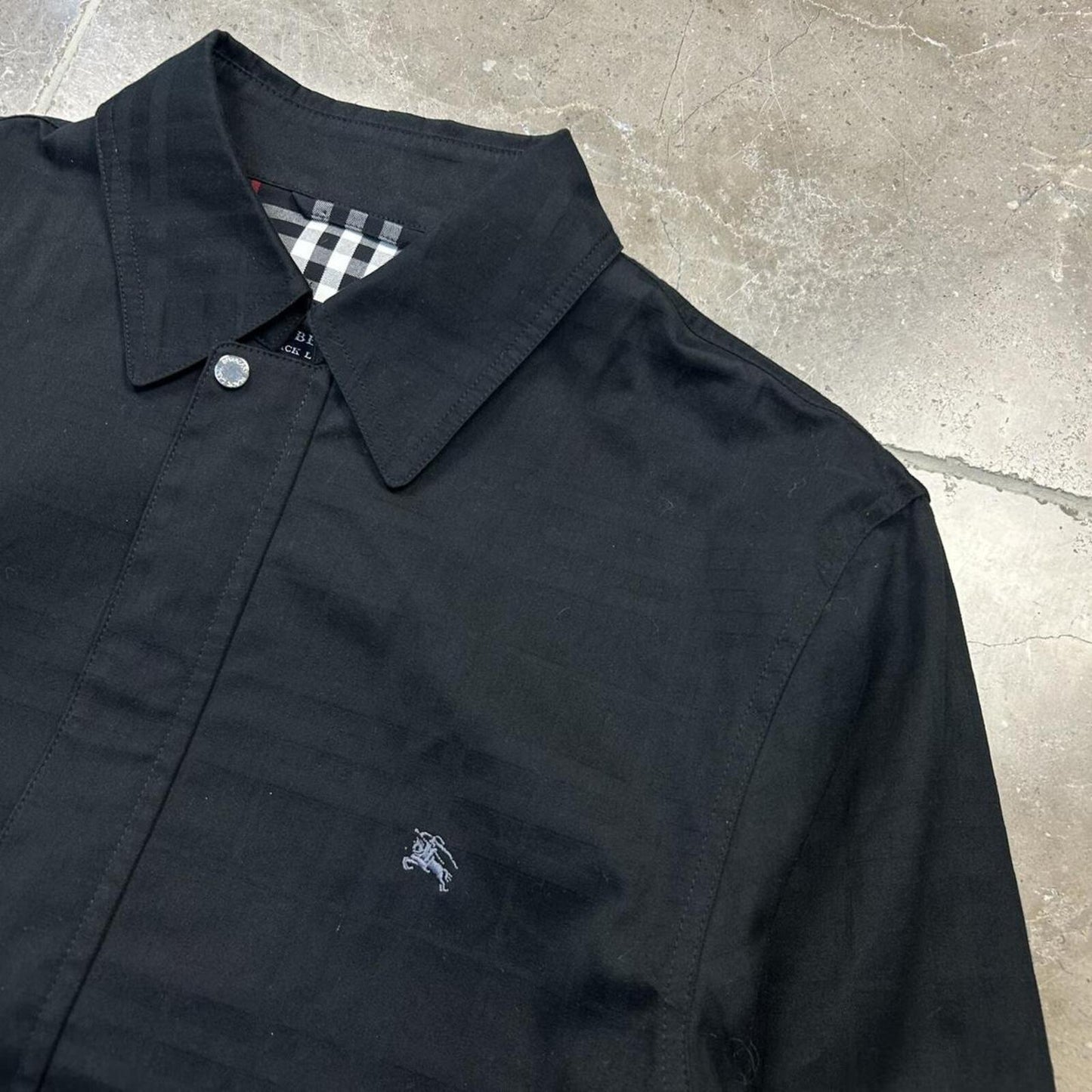 Burberry Black Label Shadow Nova Check Harrington Jacket S