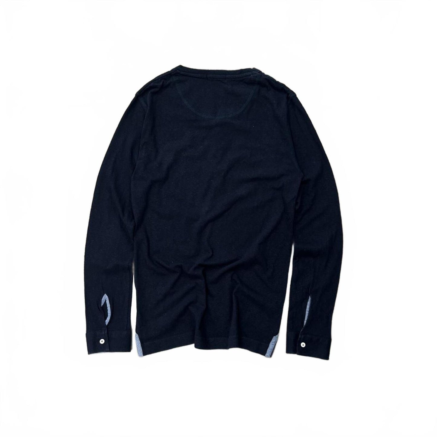 Burberry Black Label Long Sleeve Henley T Shirt S