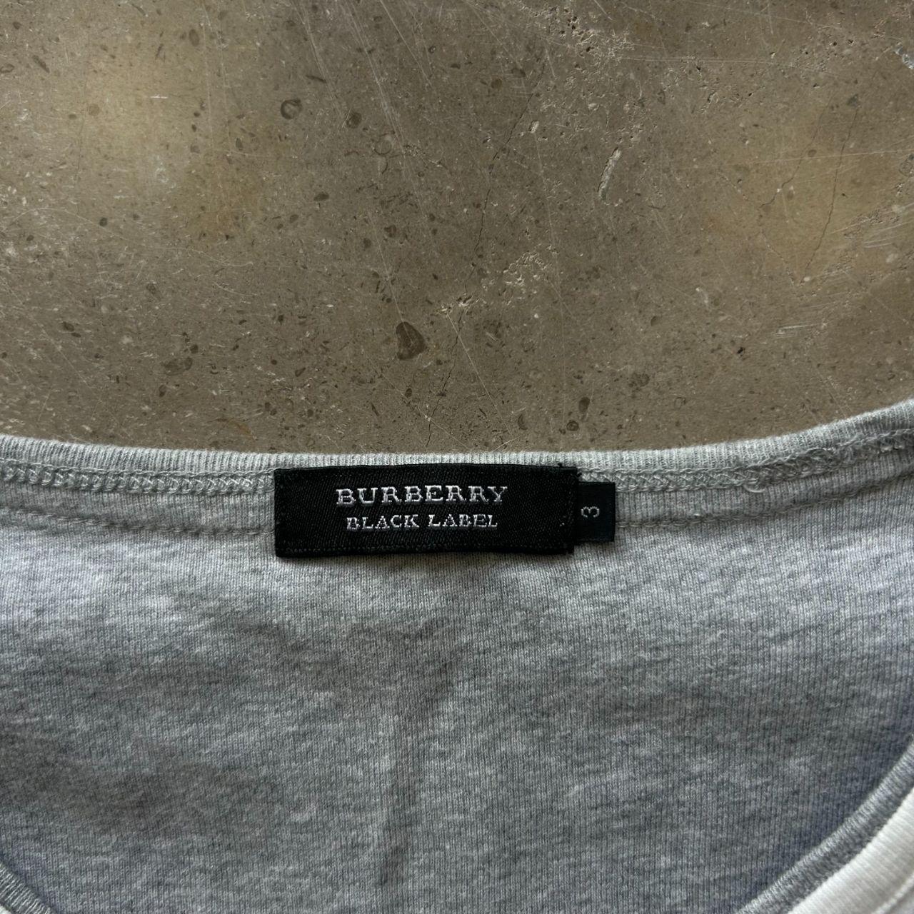 Burberry Black Label Striped Long Sleeve T Shirt M