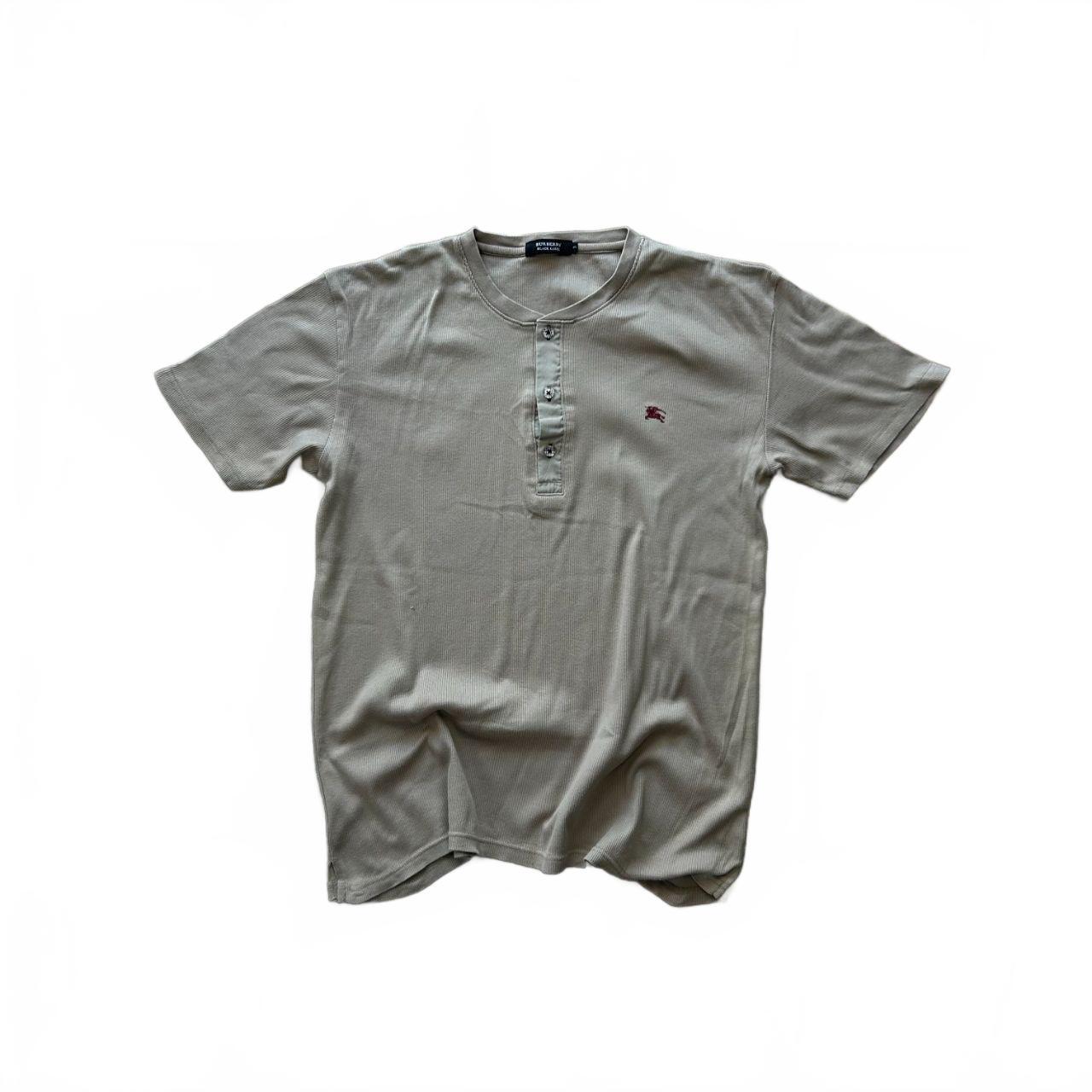 Burberry Black Label Ribbed Henley T Shirt M