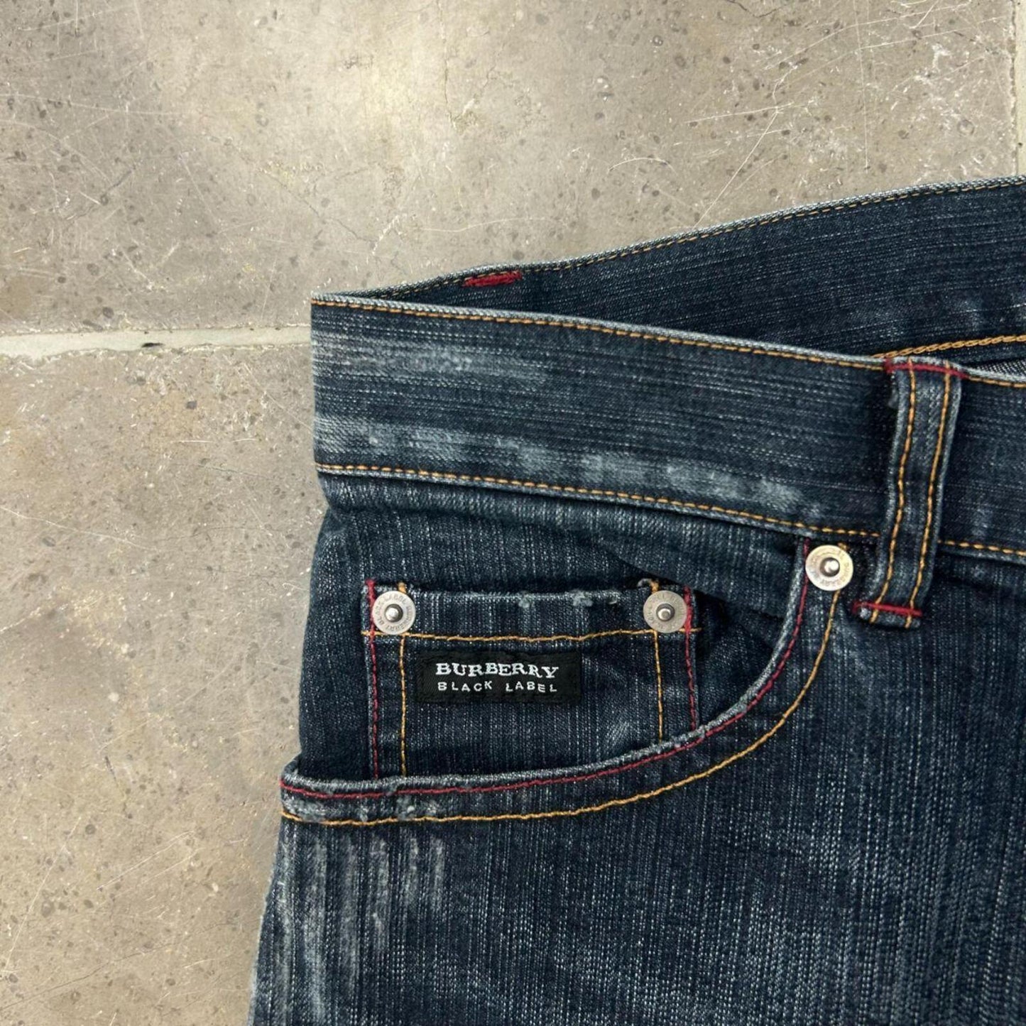 Vintage Burberry Black Label Relaxed Straight Jeans W32 L28