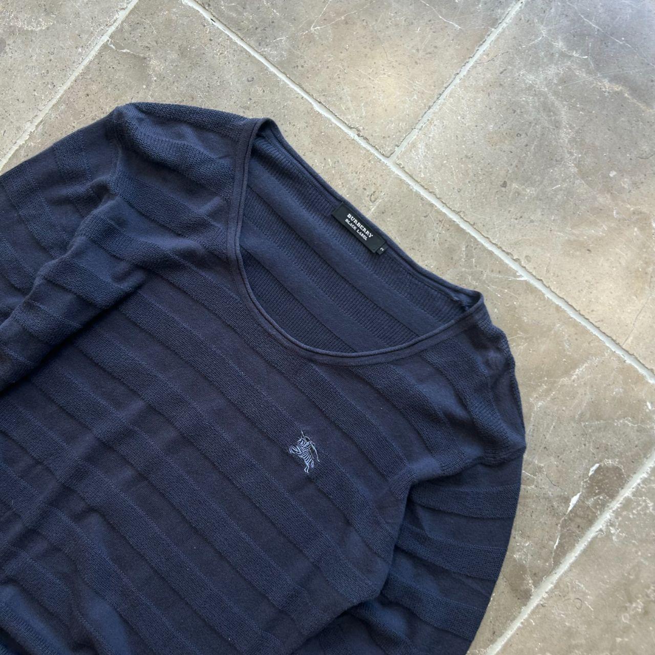 Burberry Black Label Striped Long Sleeve Thin Jumper S