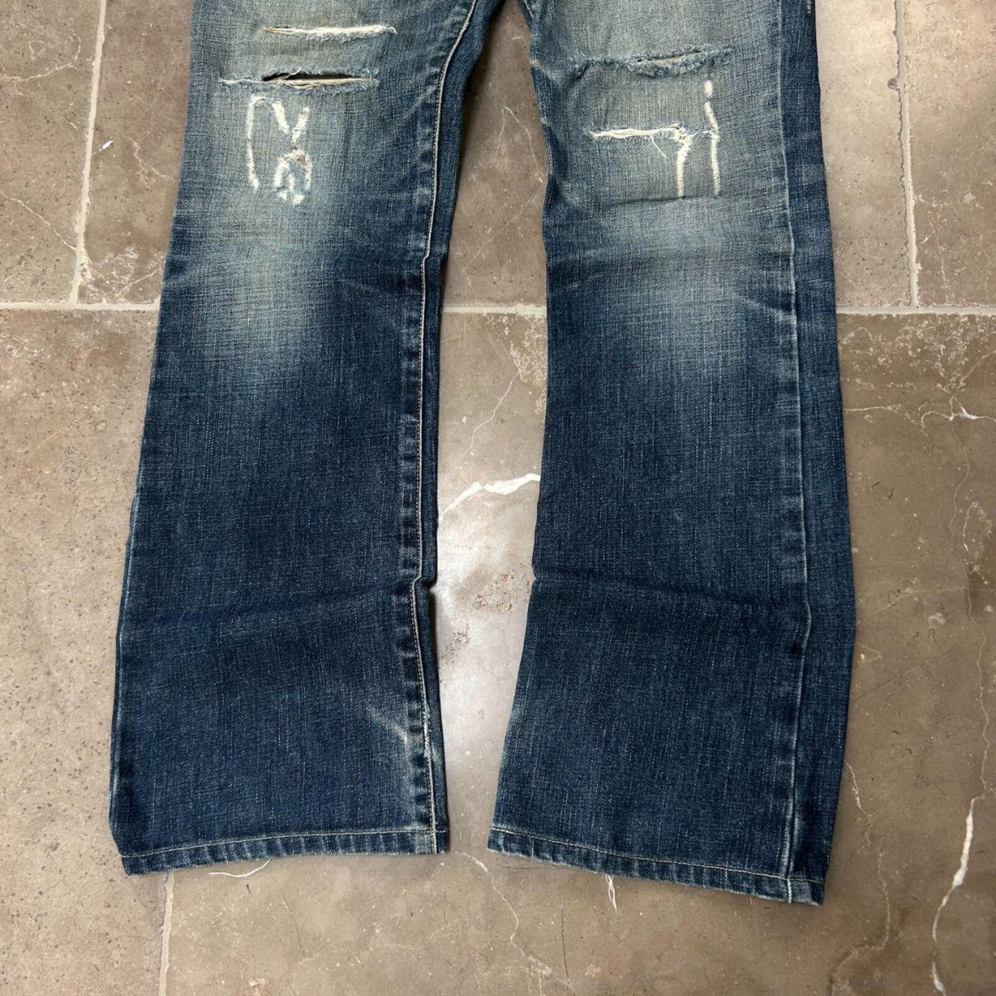 Vintage Burberry Black Label Relaxed Bootcut Jeans W30 L32