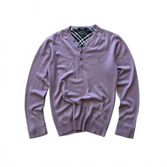 Burberry Black Label Henley Knit Jumper S