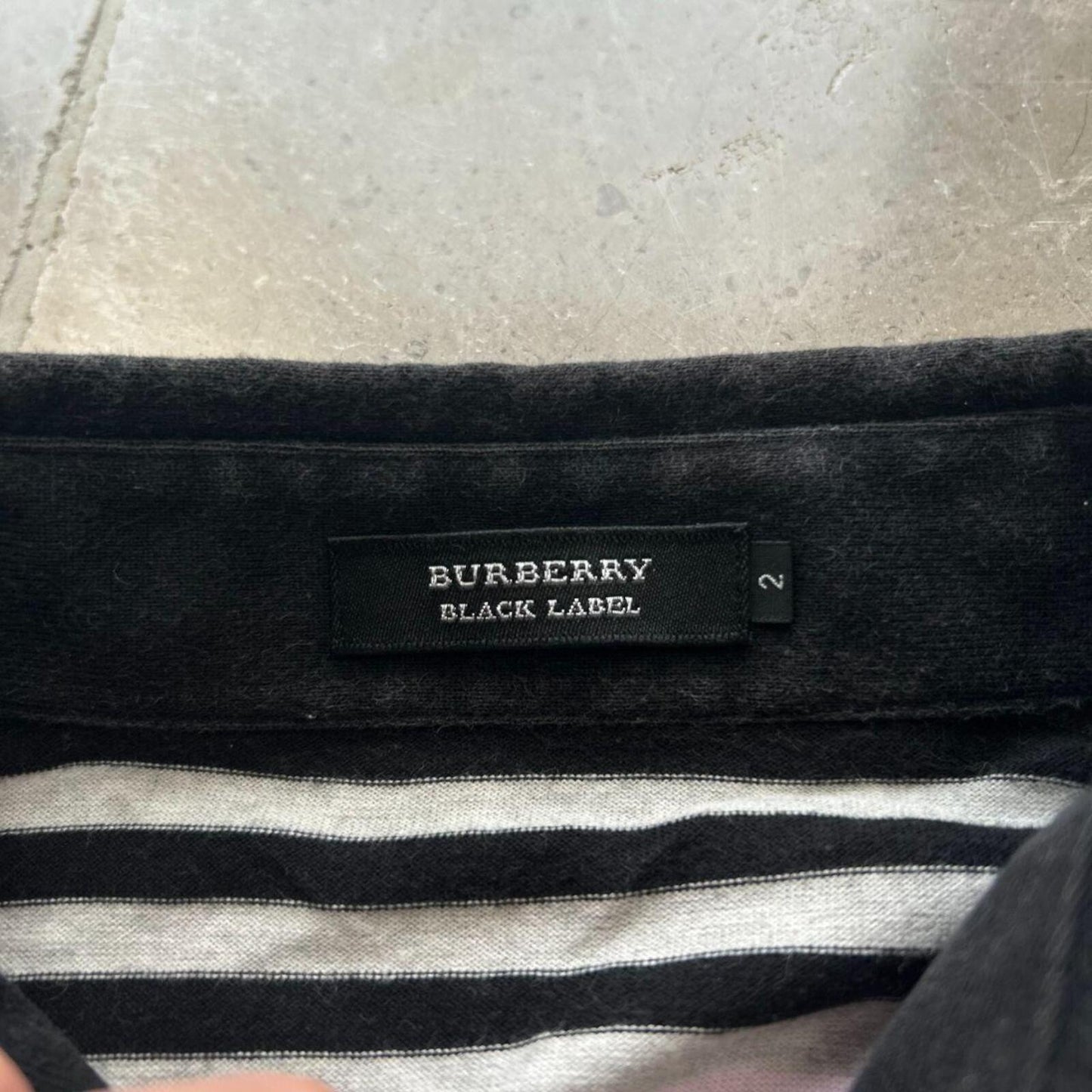 Burberry Black Label Striped Polo Shirt S