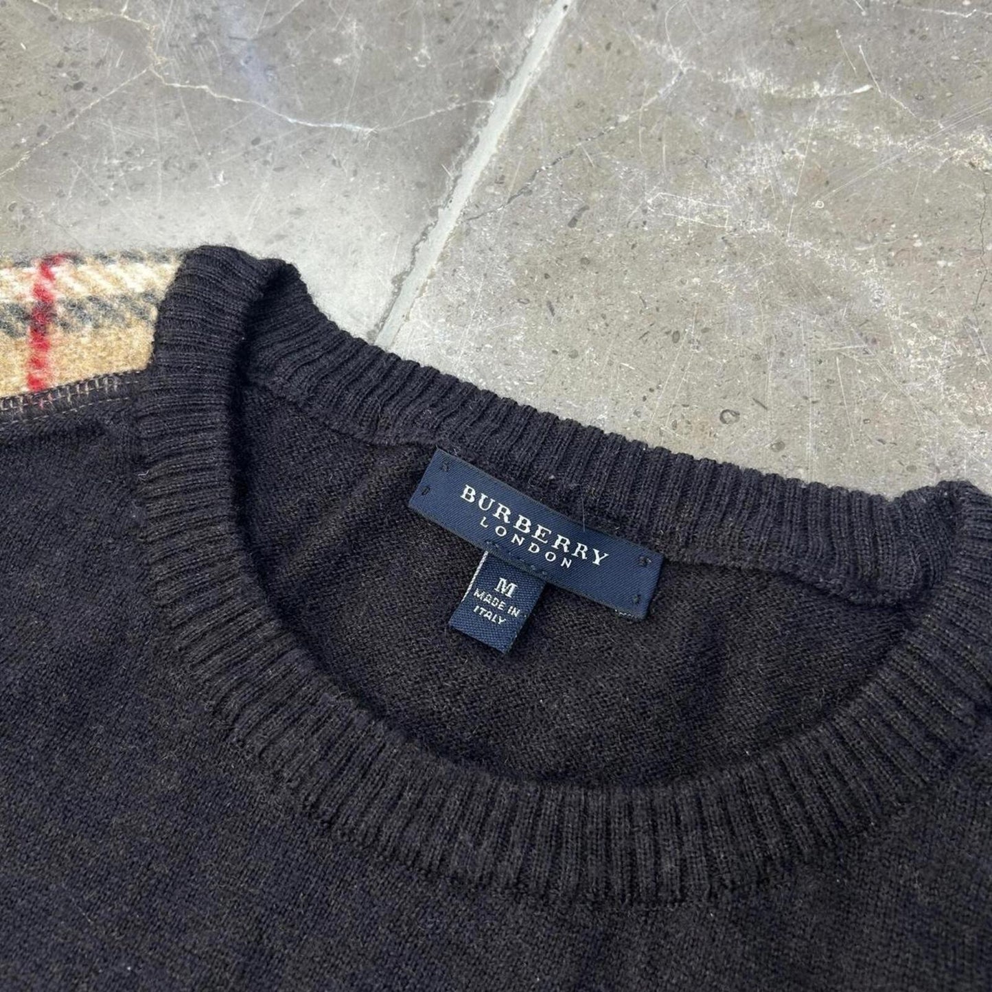 Burberry London Nova Check Knit Jumper M