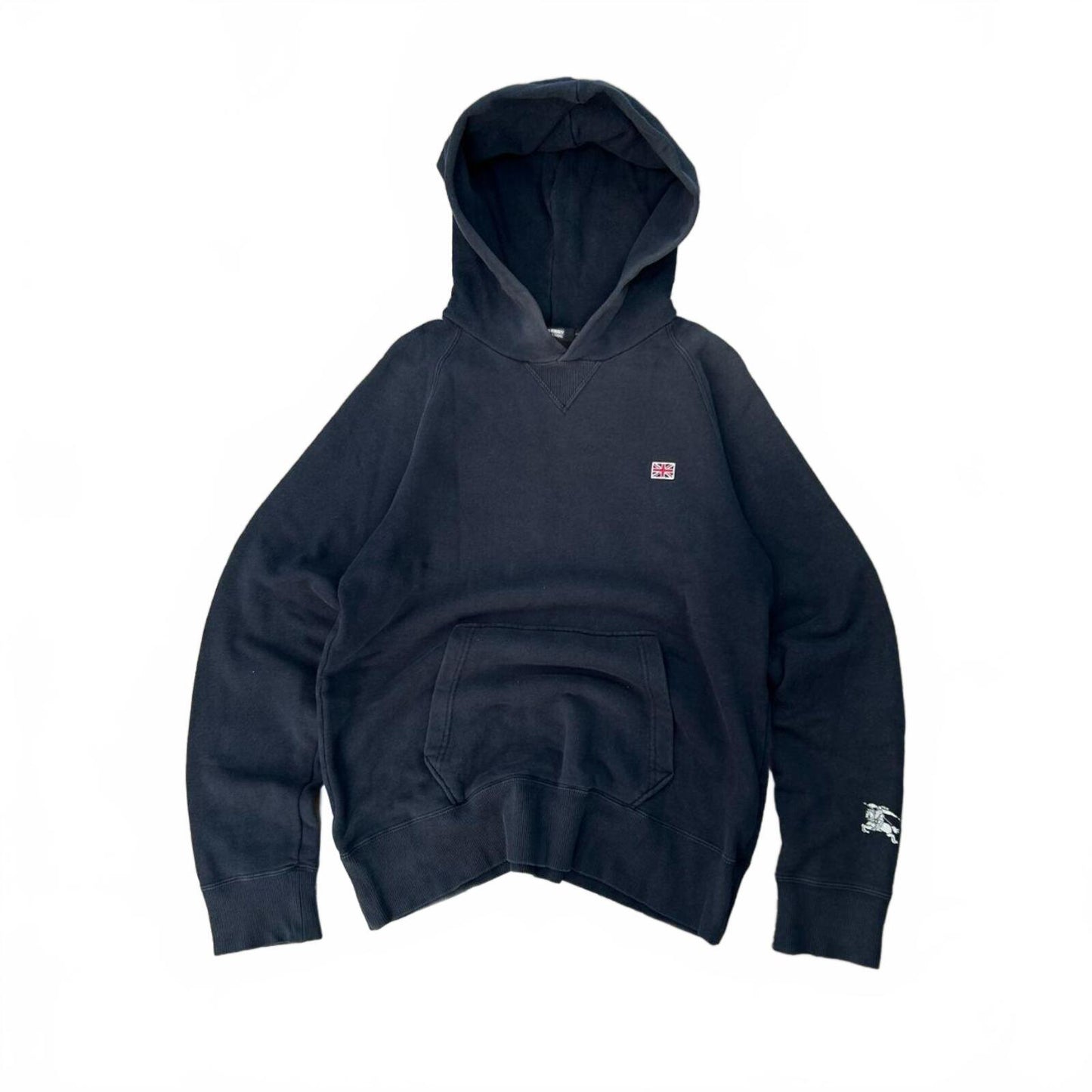 Burberry Black Label Pullover Union Jack Hoodie S