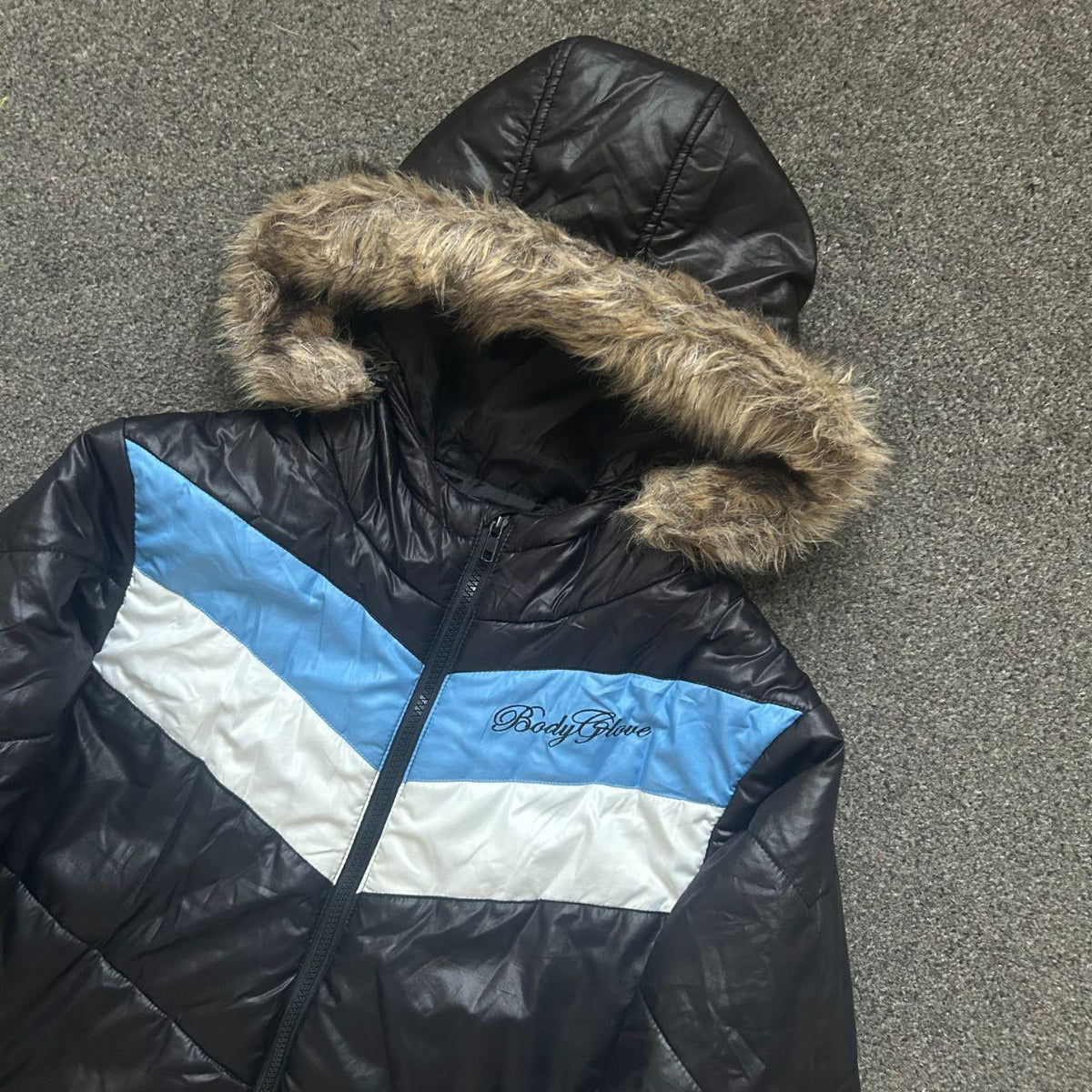 Japanese Fur Hood Puffer Jacket M