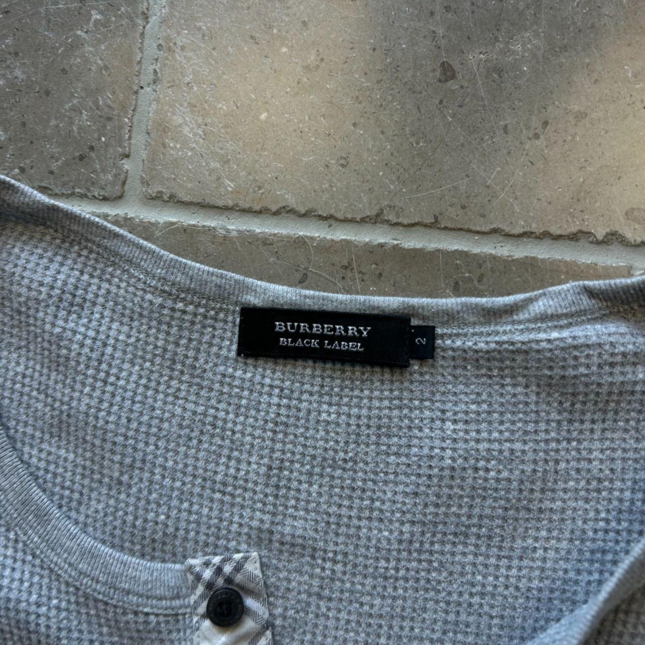 Burberry Black Label Waffle Henley Short Sleeve T Shirt S