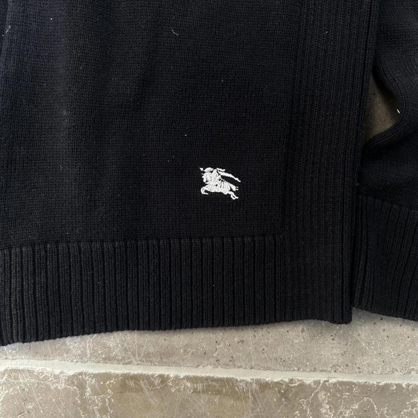 Burberry Black Label Nova Check Knit Zip Up Jumper S