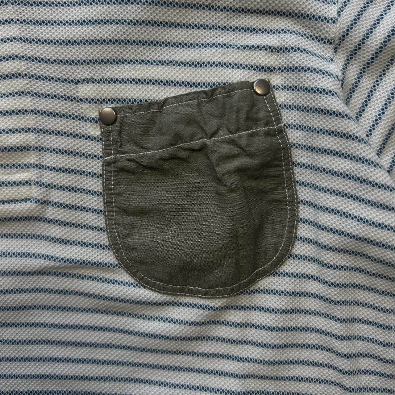 Junya Watanabe Comme Des Garçons Striped Pocket Polo Shirt S