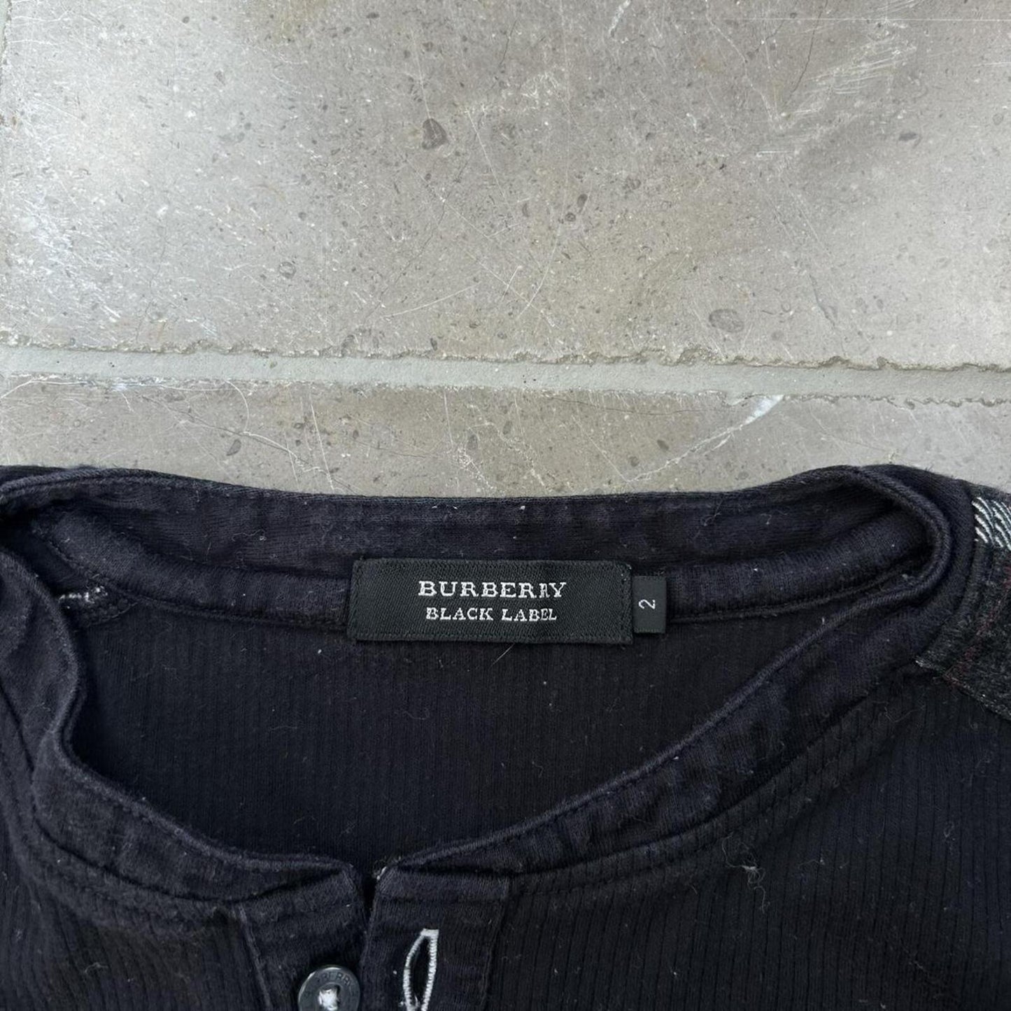 Burberry Black Label Nova Check Henley Shirt S
