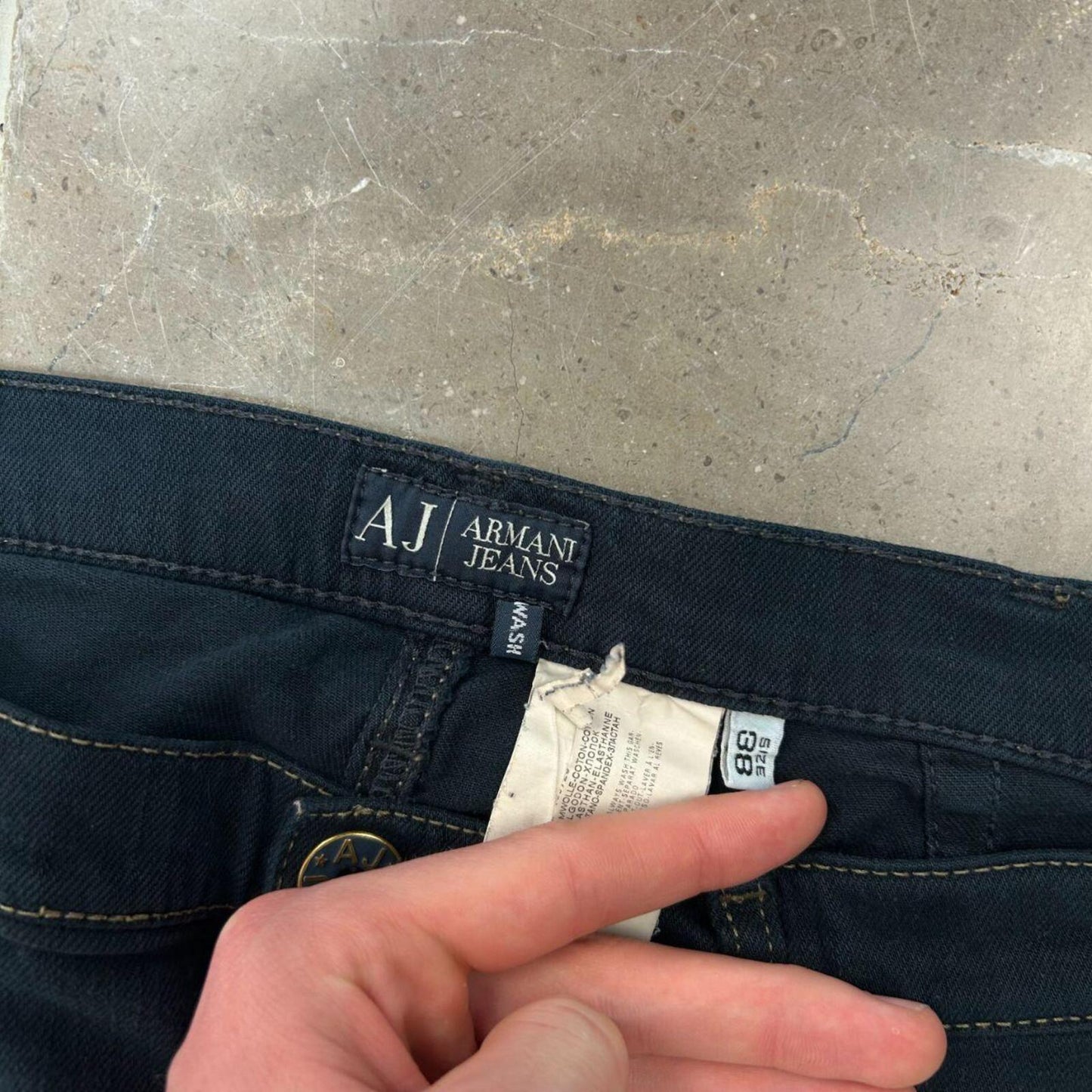 Vintage Armani Jeans Relaxed Straight Jeans W38 L29