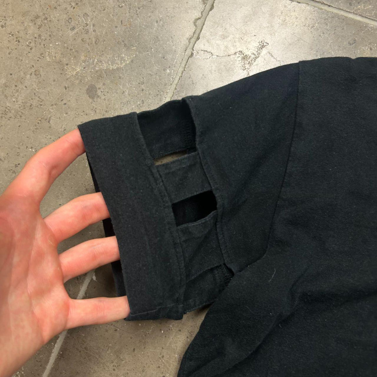 Comme Des Garcons Black Cut Out T-Shirt S