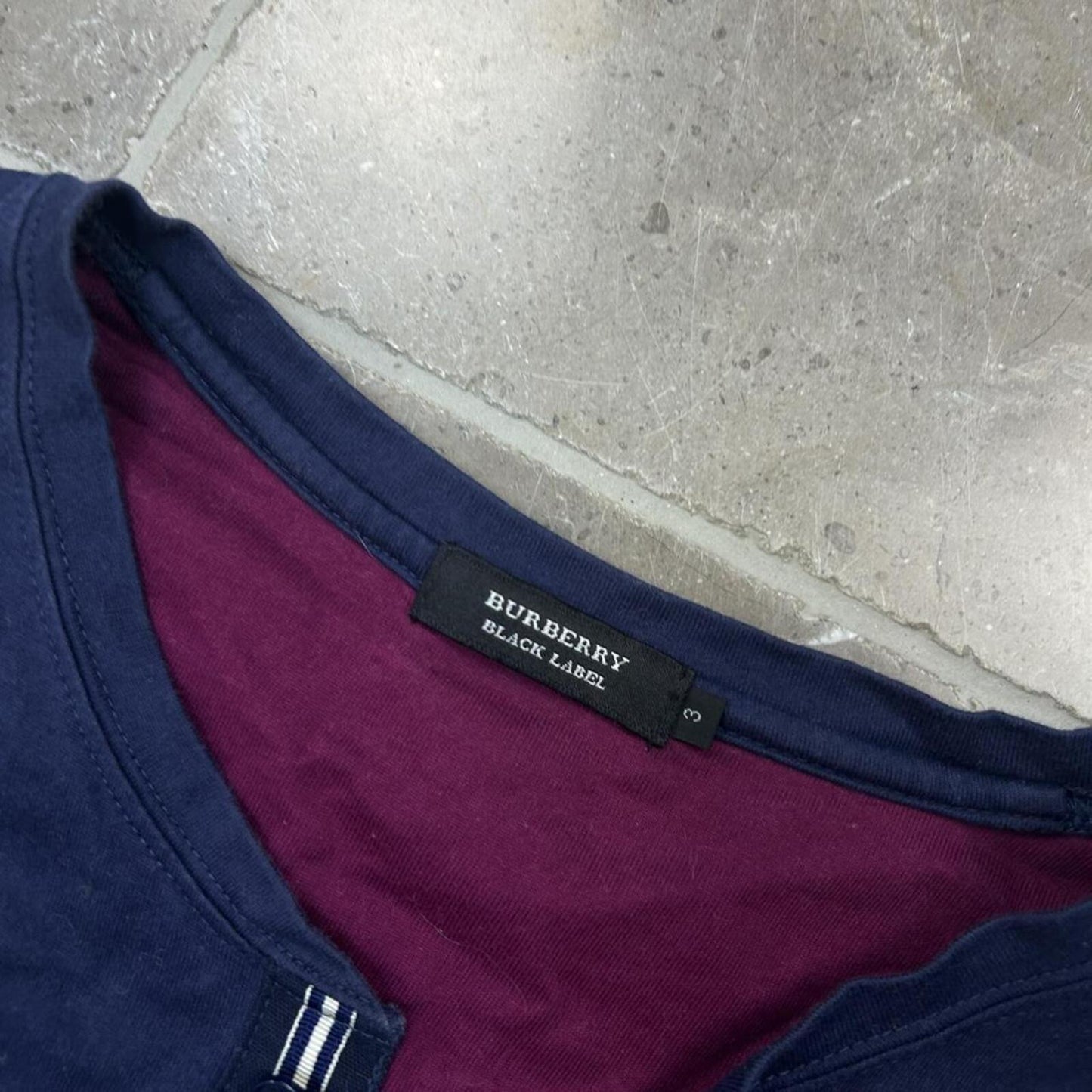 Burberry Black Label Cotton Henley T Shirt M