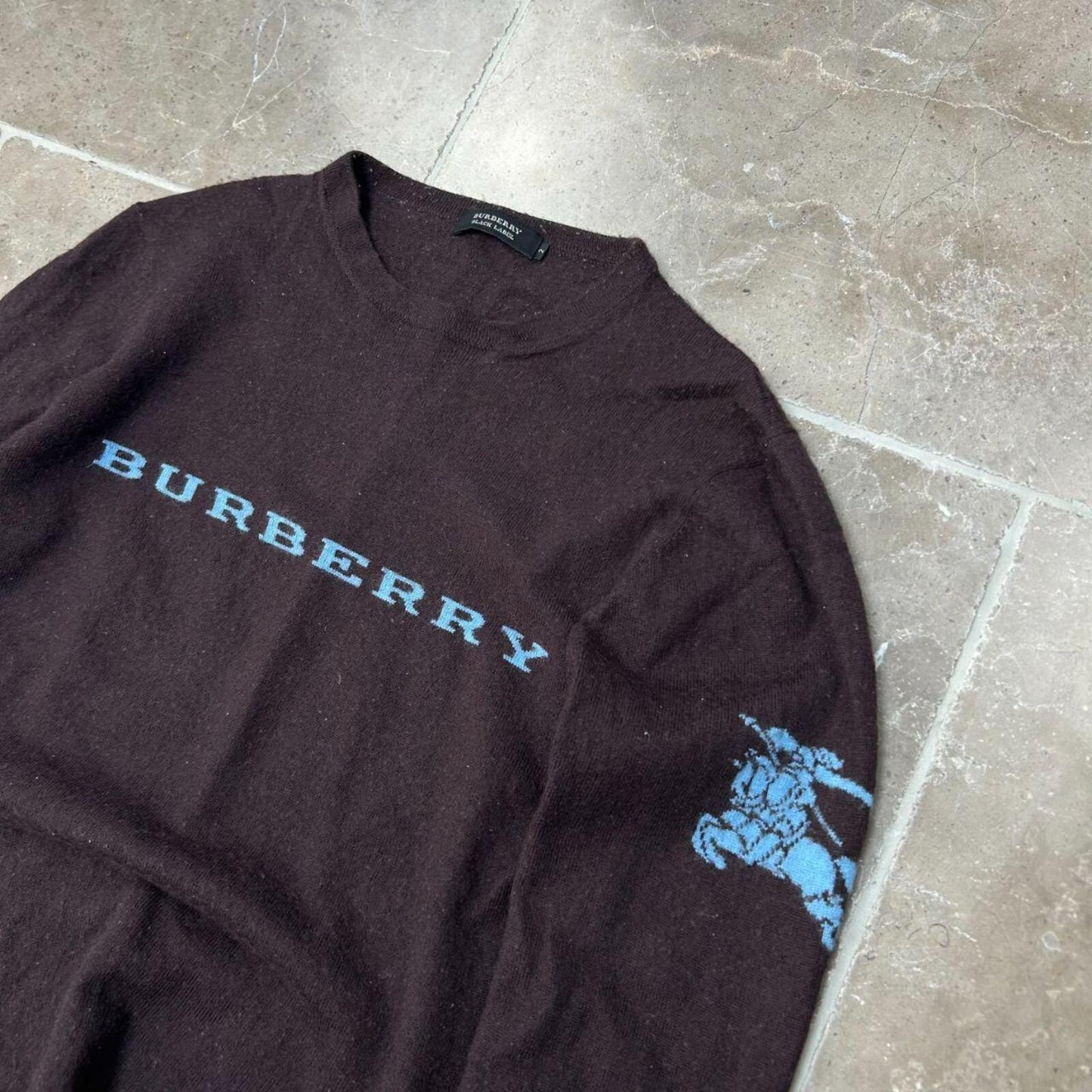 Burberry Black Label Logo Knit Jumper XS