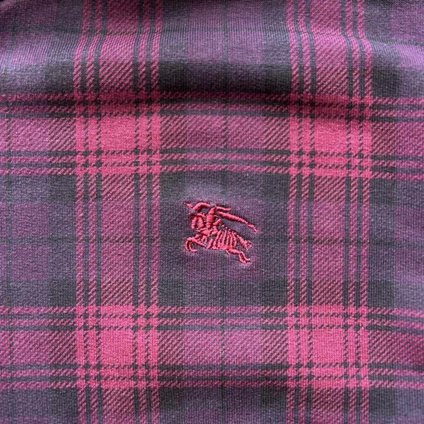 Burberry Black Label Plaid Tartan Zip Up Hoodie S