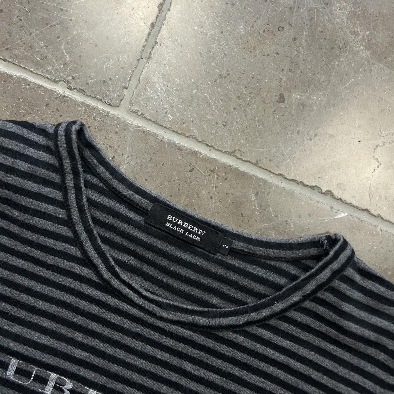 Burberry Black Label Striped Logo T Shirt S