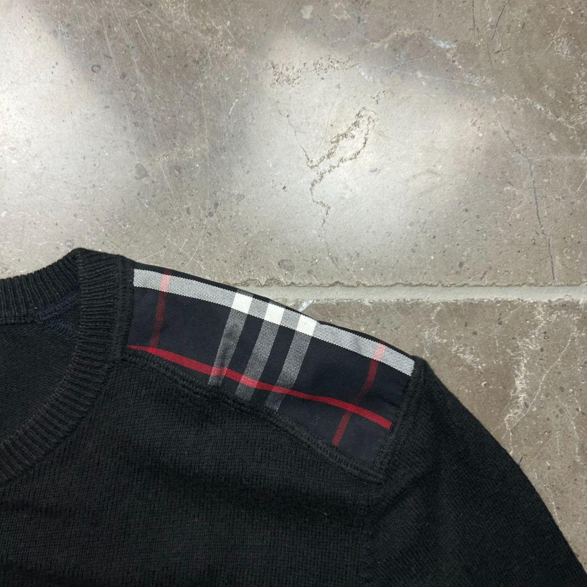 Burberry Black Label Nova Check Thin Knit Jumper S